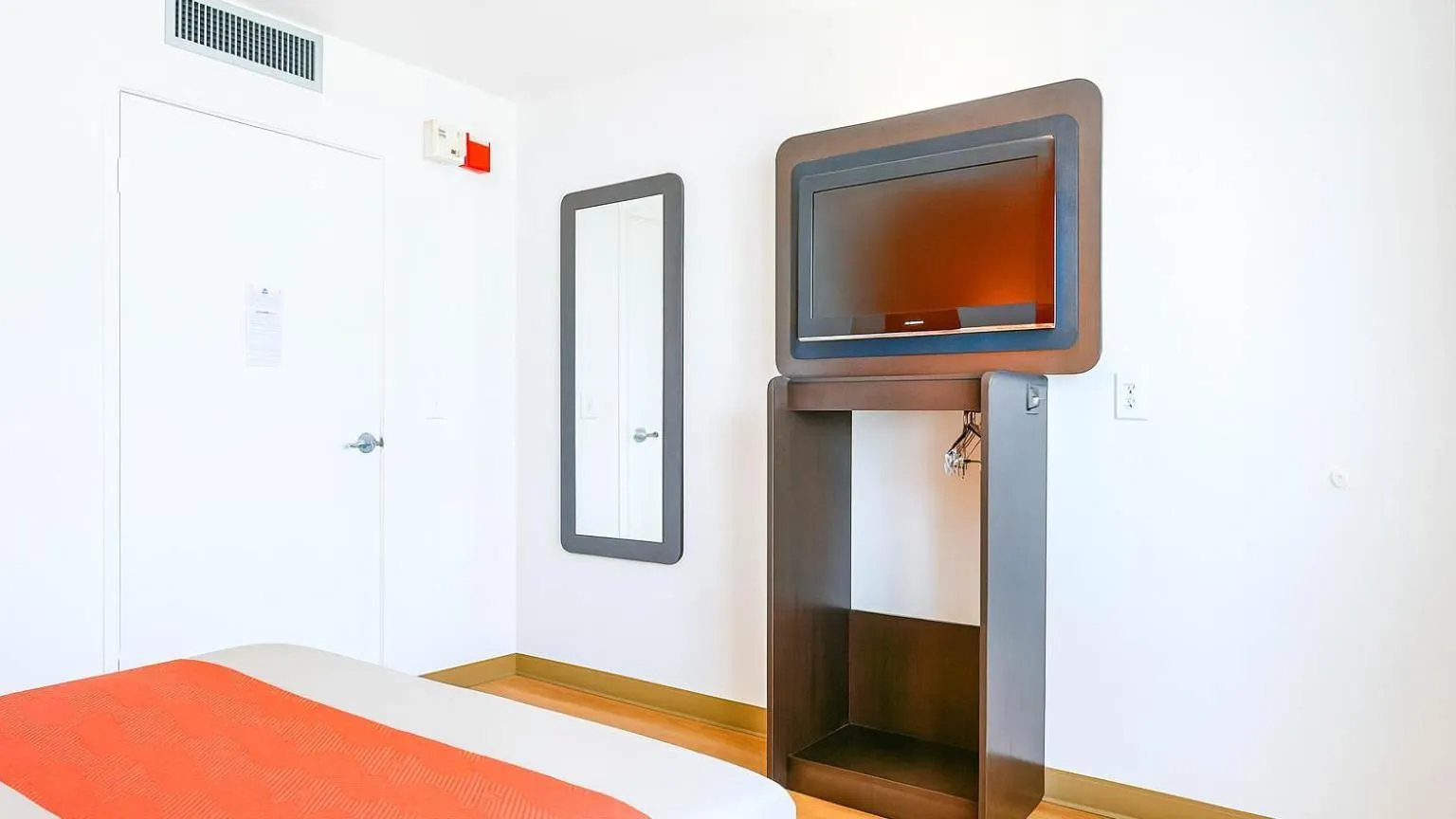 Bed in Motel 6-Carlsbad, CA Beach