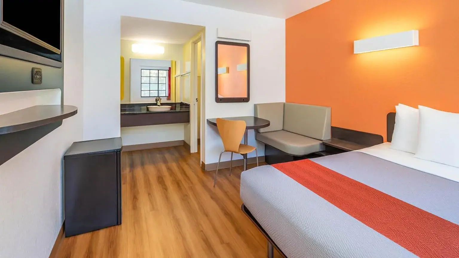 Bed in Motel 6-Carlsbad, CA Beach Bed in Motel 6-Carlsbad, CA Beach