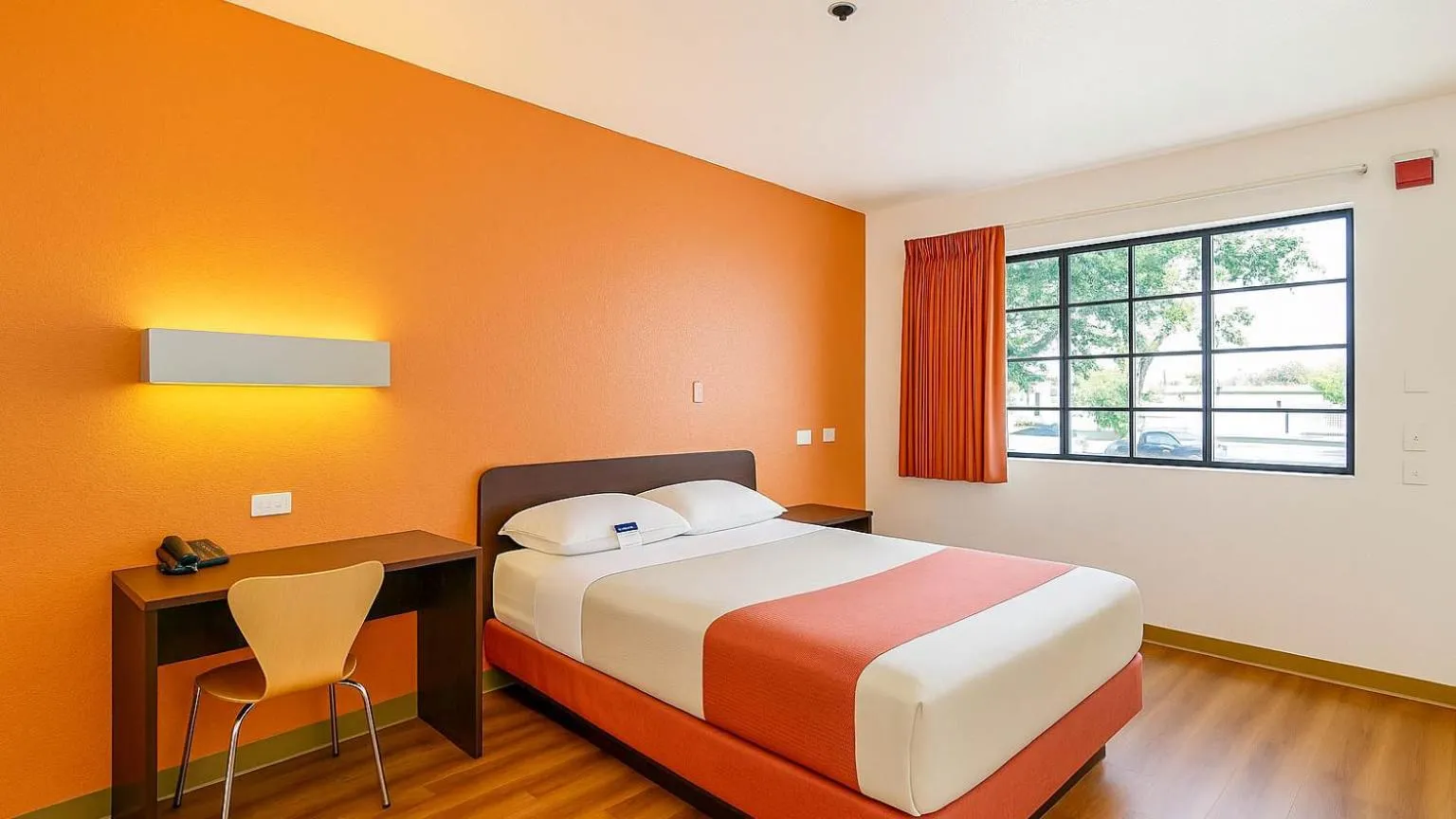 Bed in Motel 6-Carlsbad, CA Beach