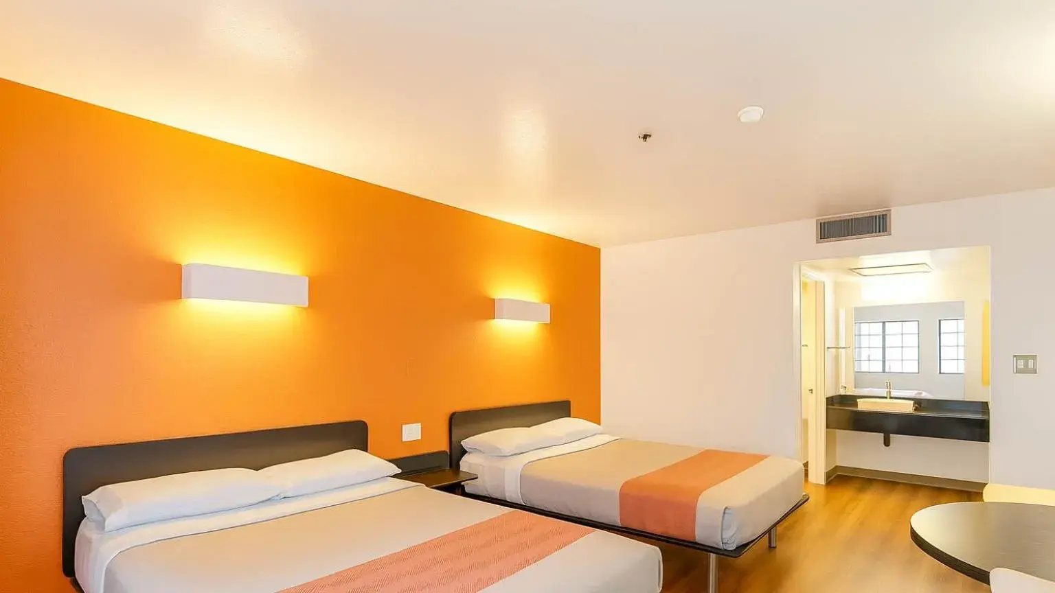 Bed in Motel 6-Carlsbad, CA Beach Bed in Motel 6-Carlsbad, CA Beach