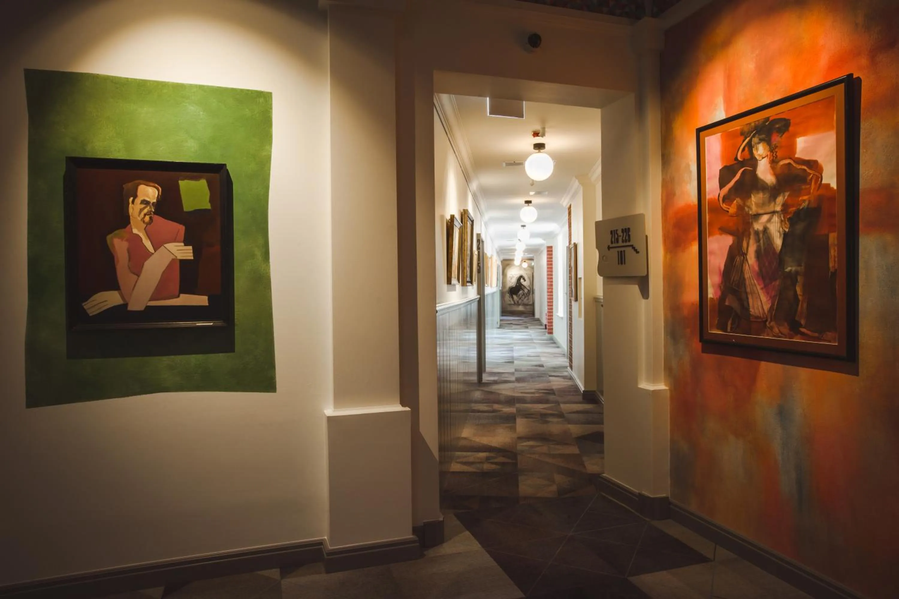 Decorative detail in Art Hotel Roma