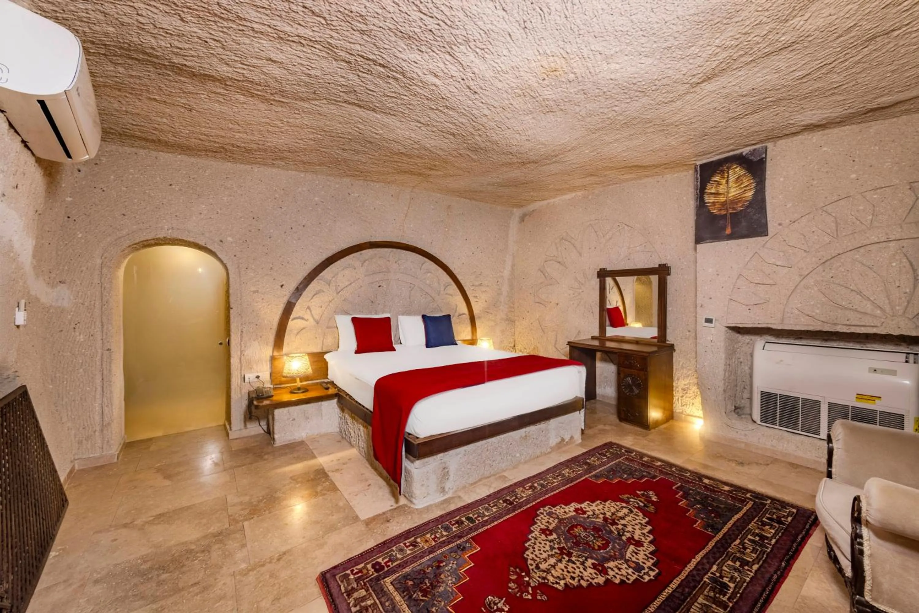 Bed in Grand Elite Cave Suites