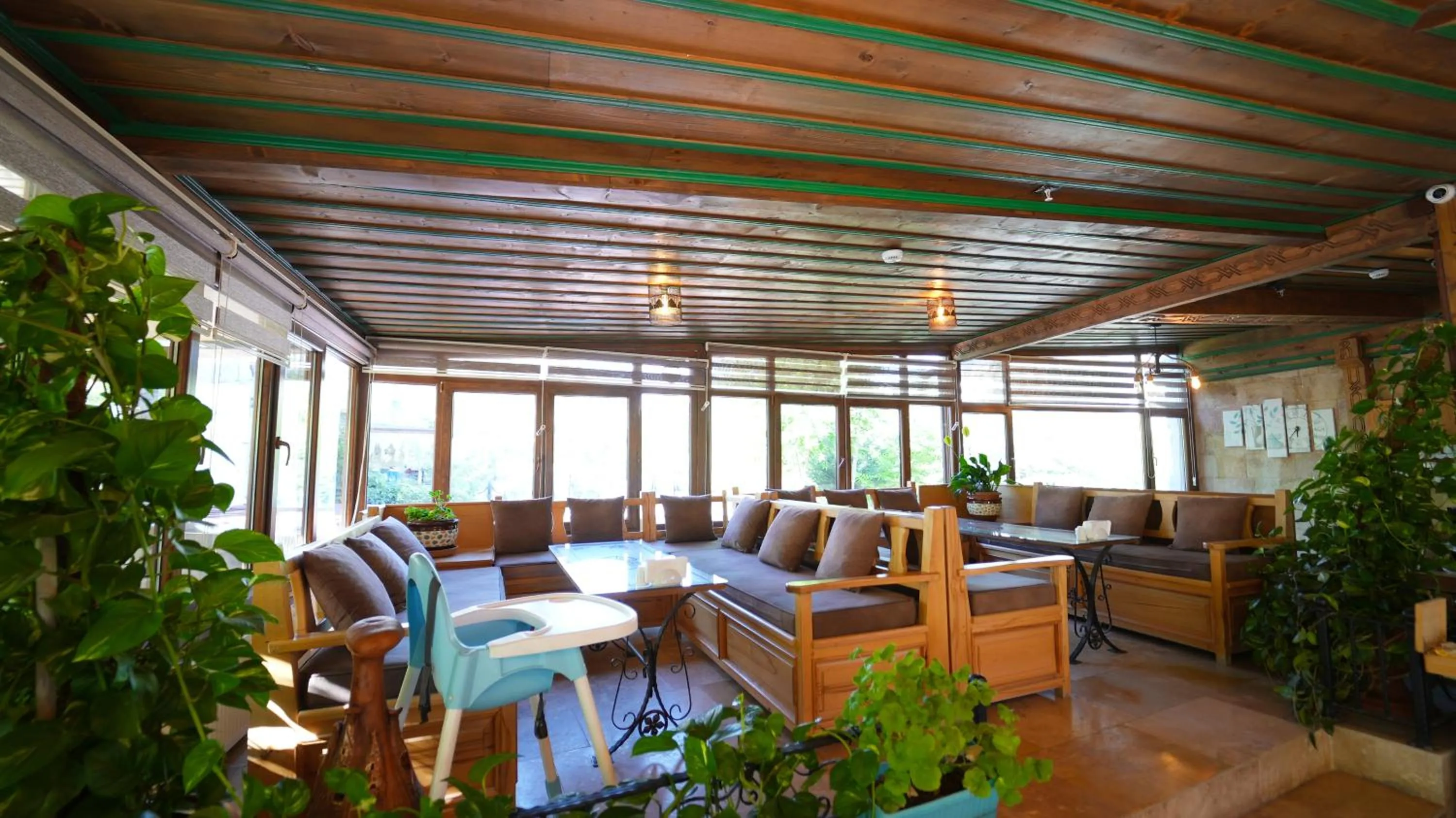 Seating area in Grand Elite Cave Suites