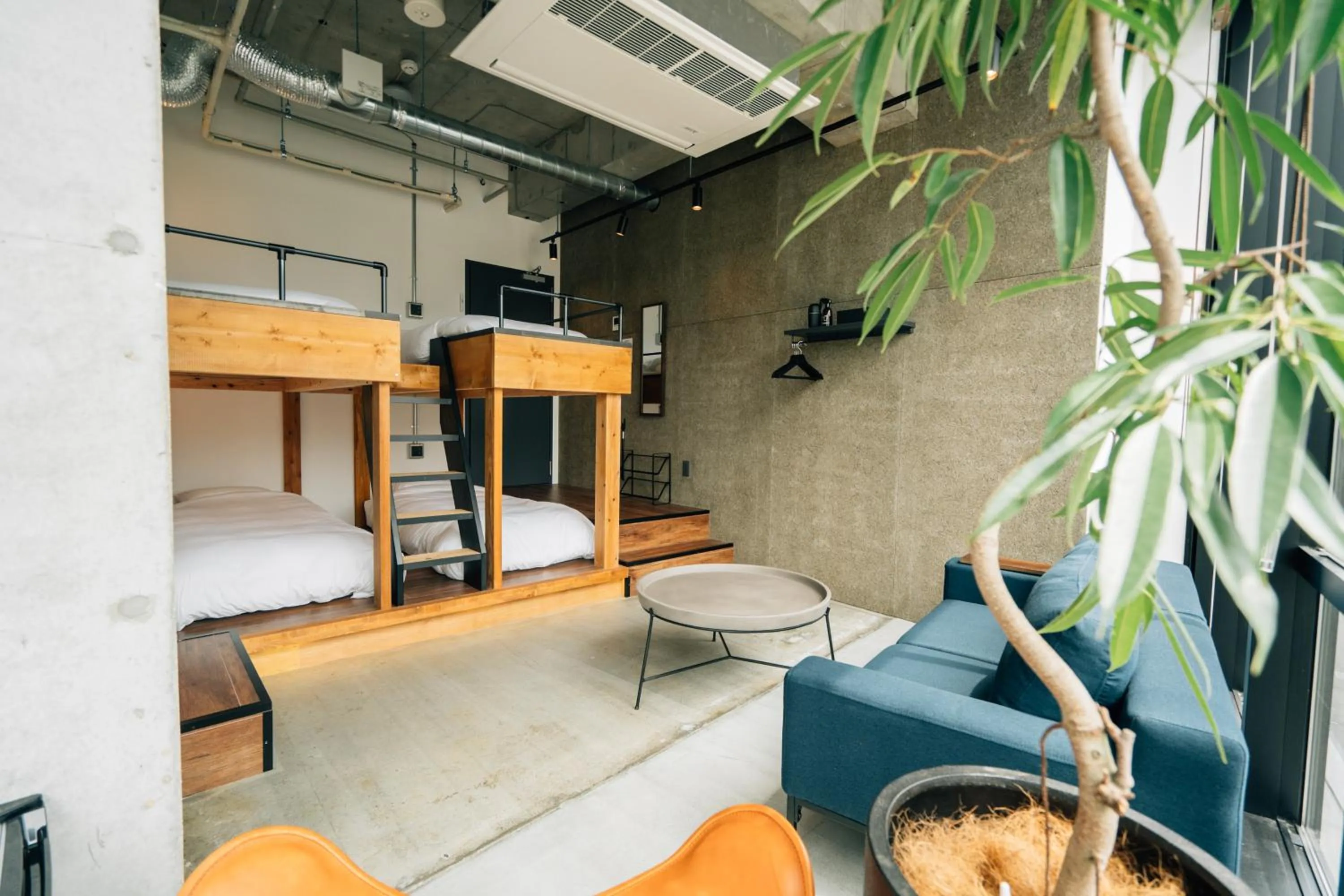 Living room, Bed in ZONK HOTEL Nakasu-Deaibashi