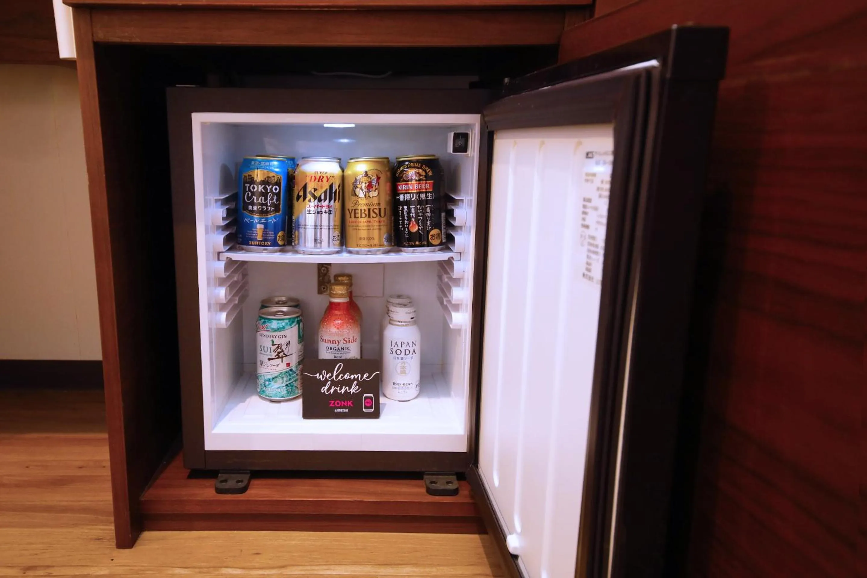 Drinks in ZONK HOTEL Nakasu-Deaibashi