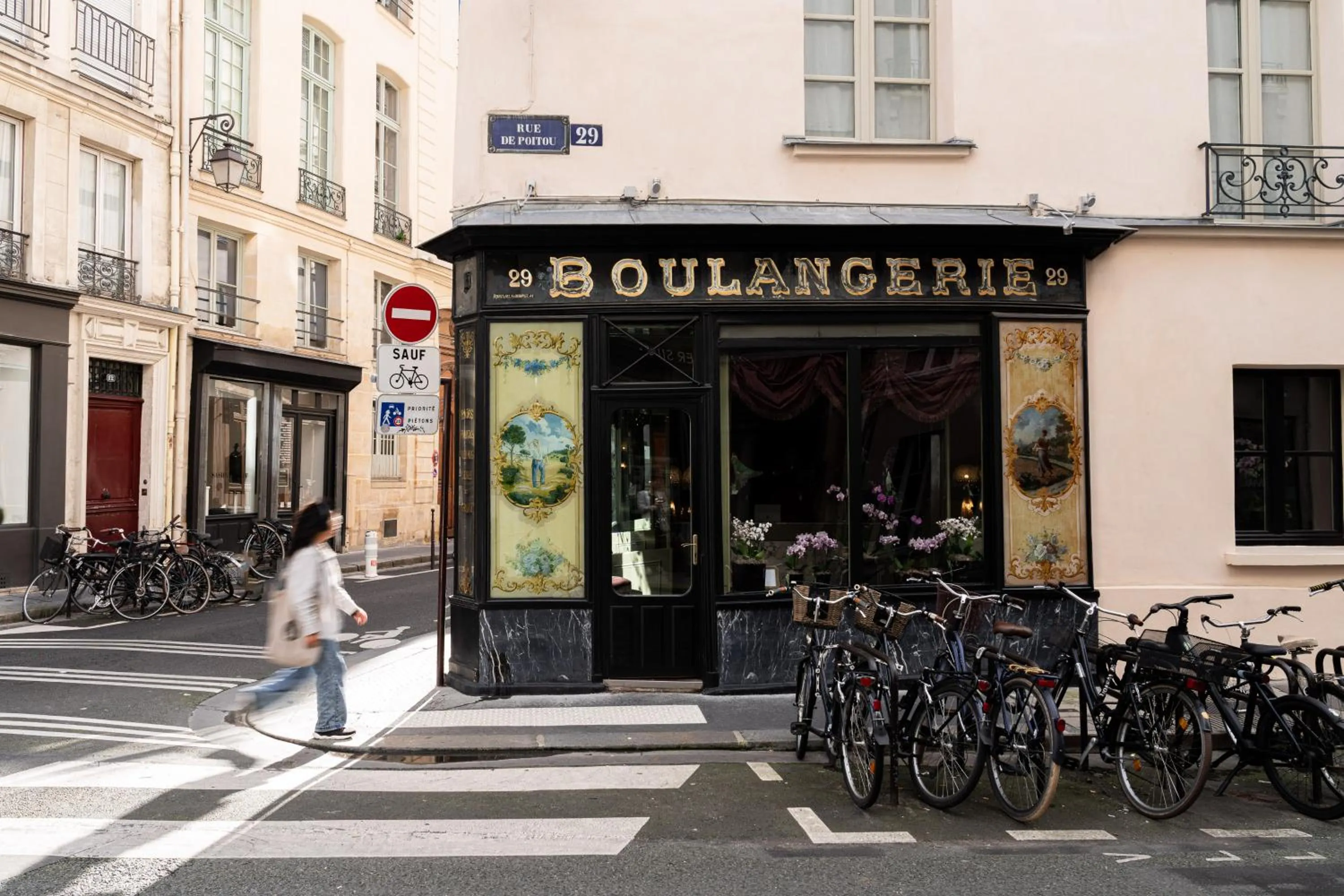 Facade/entrance in Hôtel du Petit Moulin, Haute Couture hotel by Lacroix