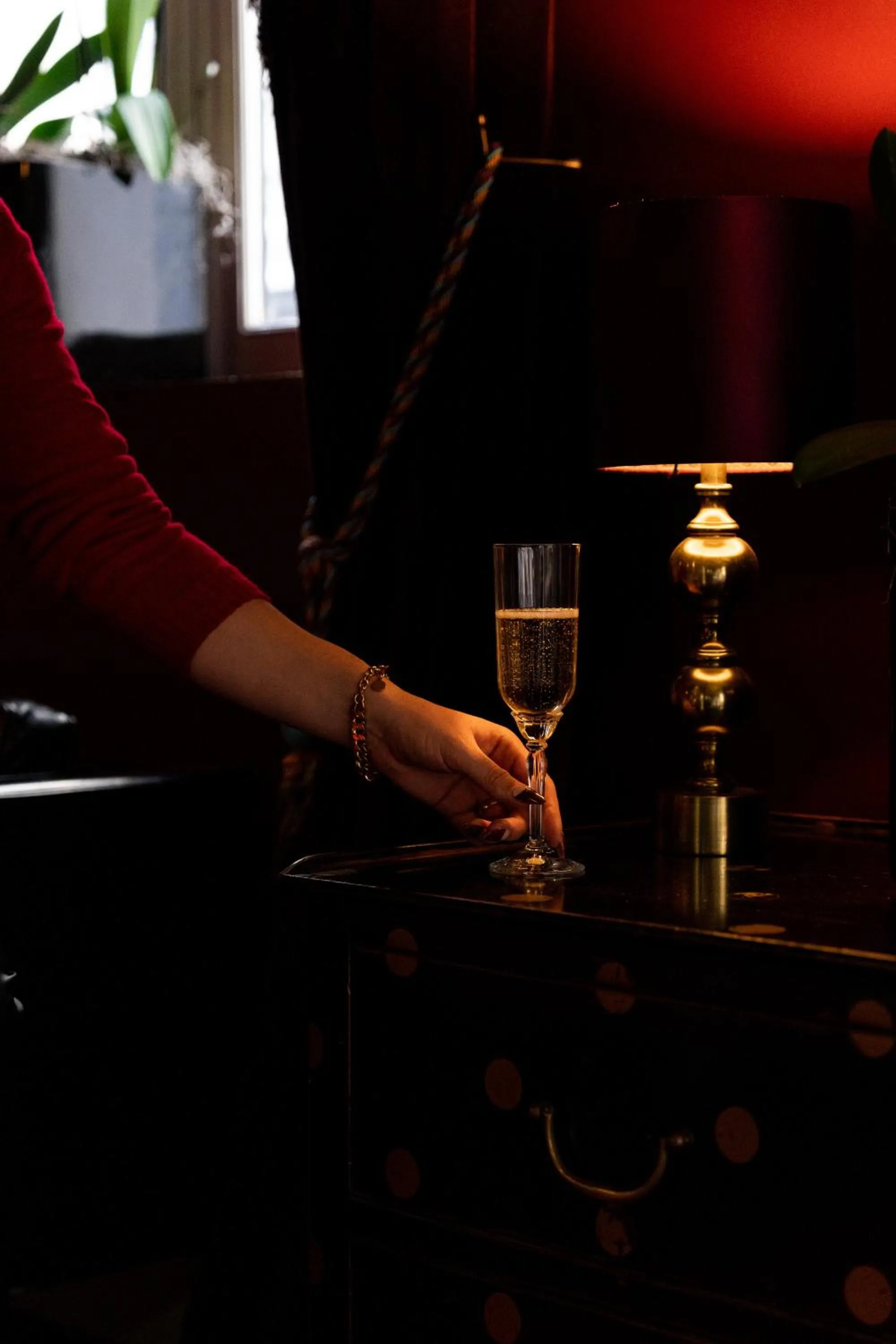 Text overlay in Hôtel du Petit Moulin, Haute Couture hotel by Lacroix