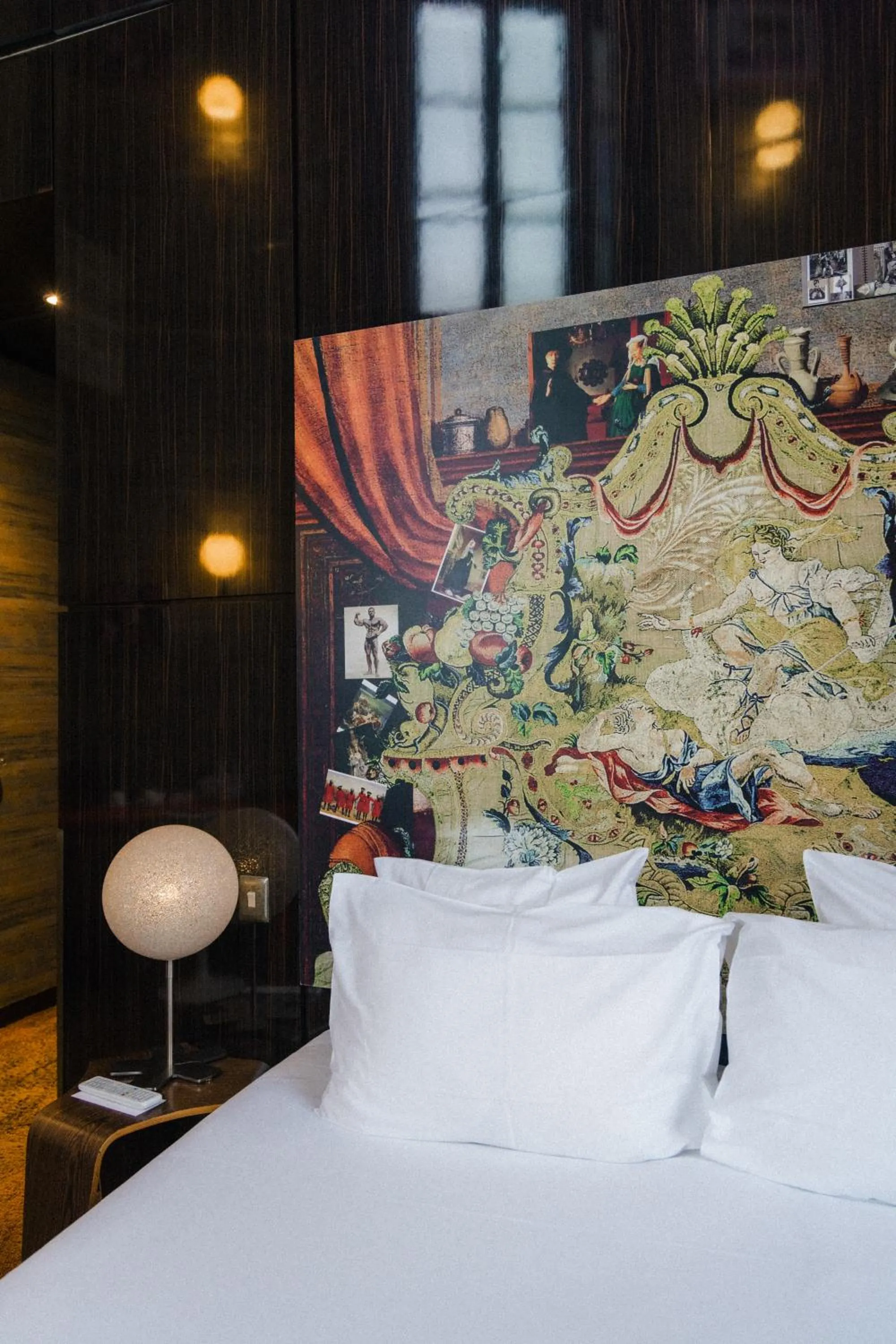 Bedroom, Bed in Hôtel du Petit Moulin, Haute Couture hotel by Lacroix