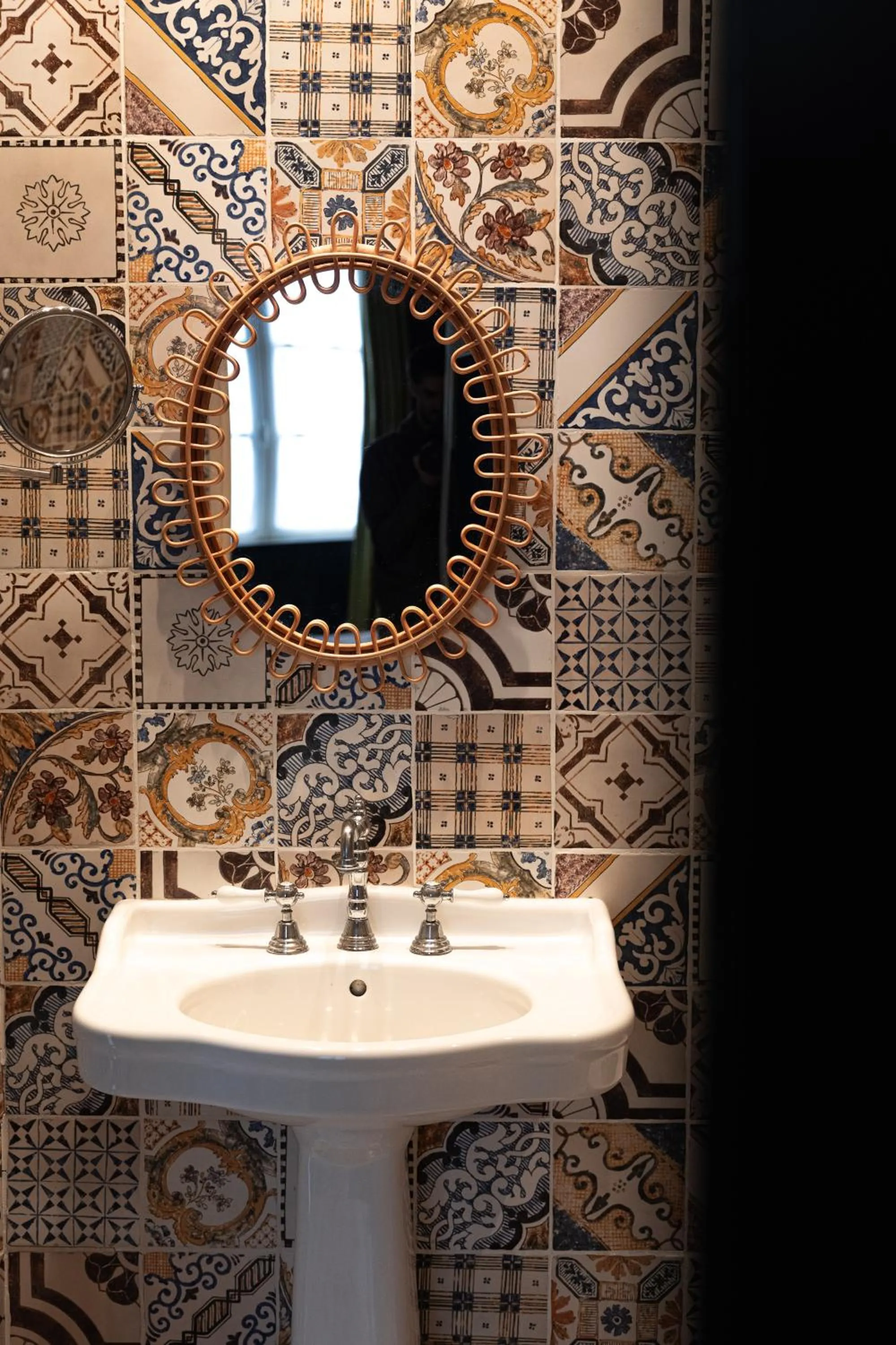 Bathroom in Hôtel du Petit Moulin, Haute Couture hotel by Lacroix
