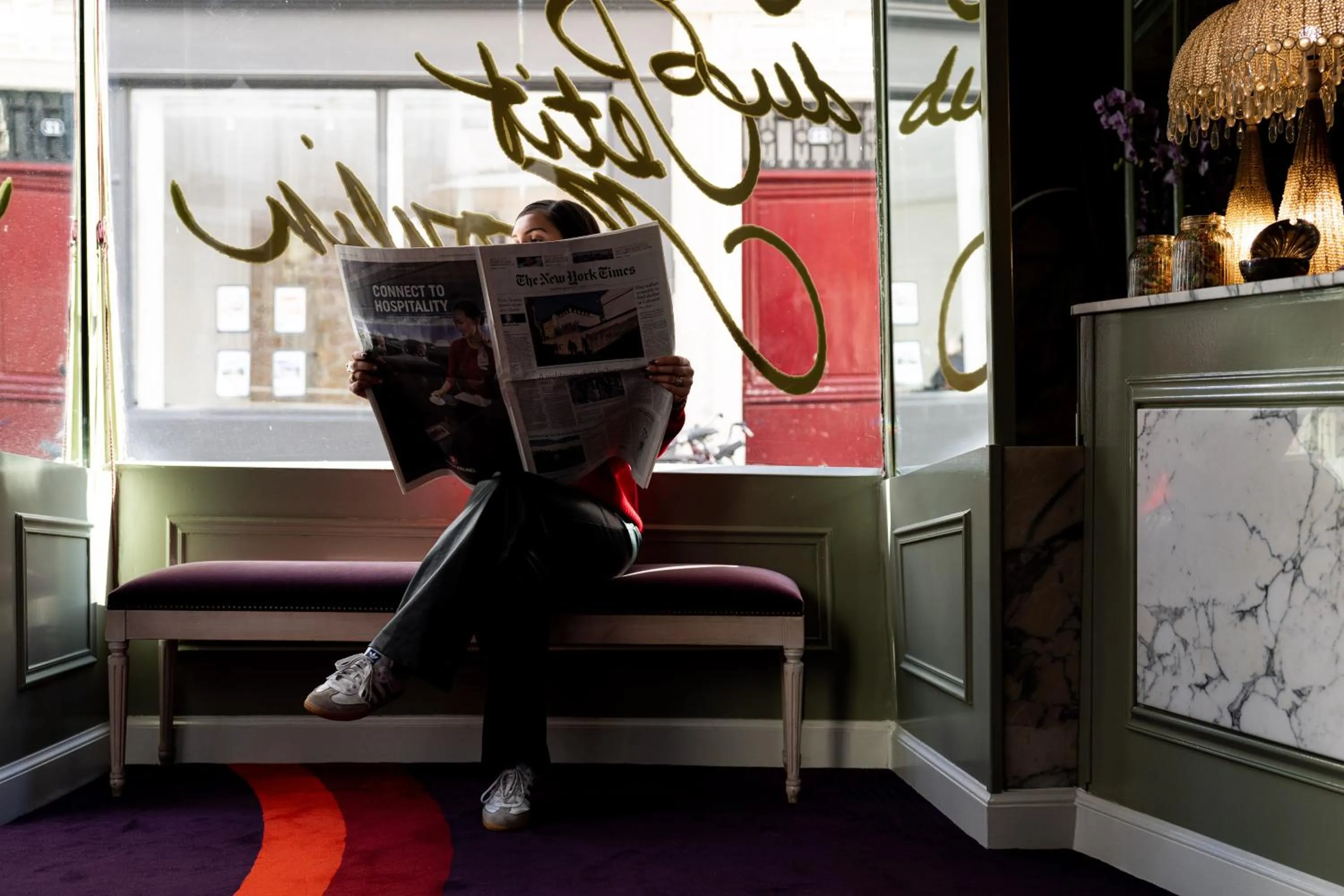 Decorative detail in Hôtel du Petit Moulin, Haute Couture hotel by Lacroix