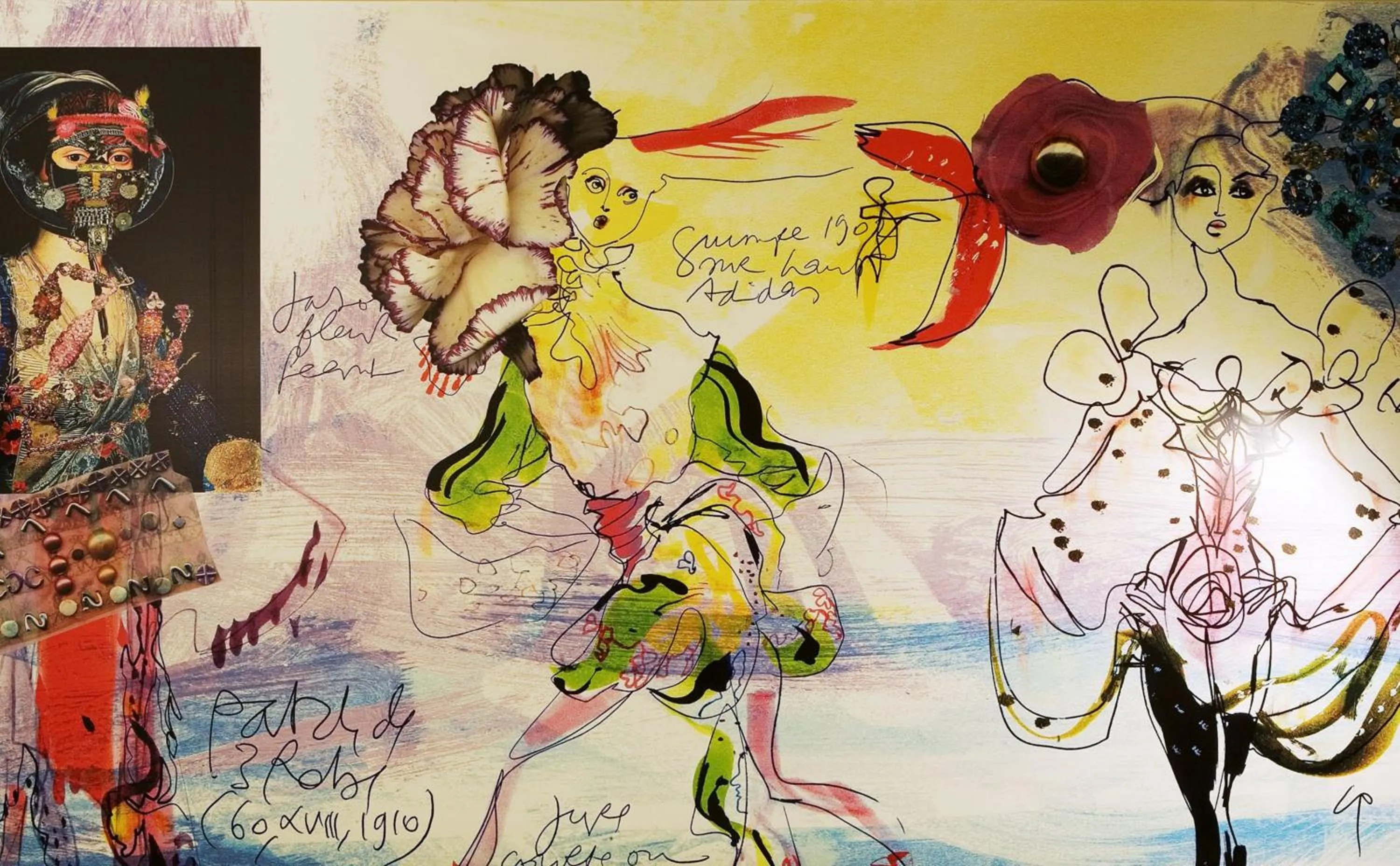 Decorative detail in Hôtel du Petit Moulin, Haute Couture hotel by Lacroix