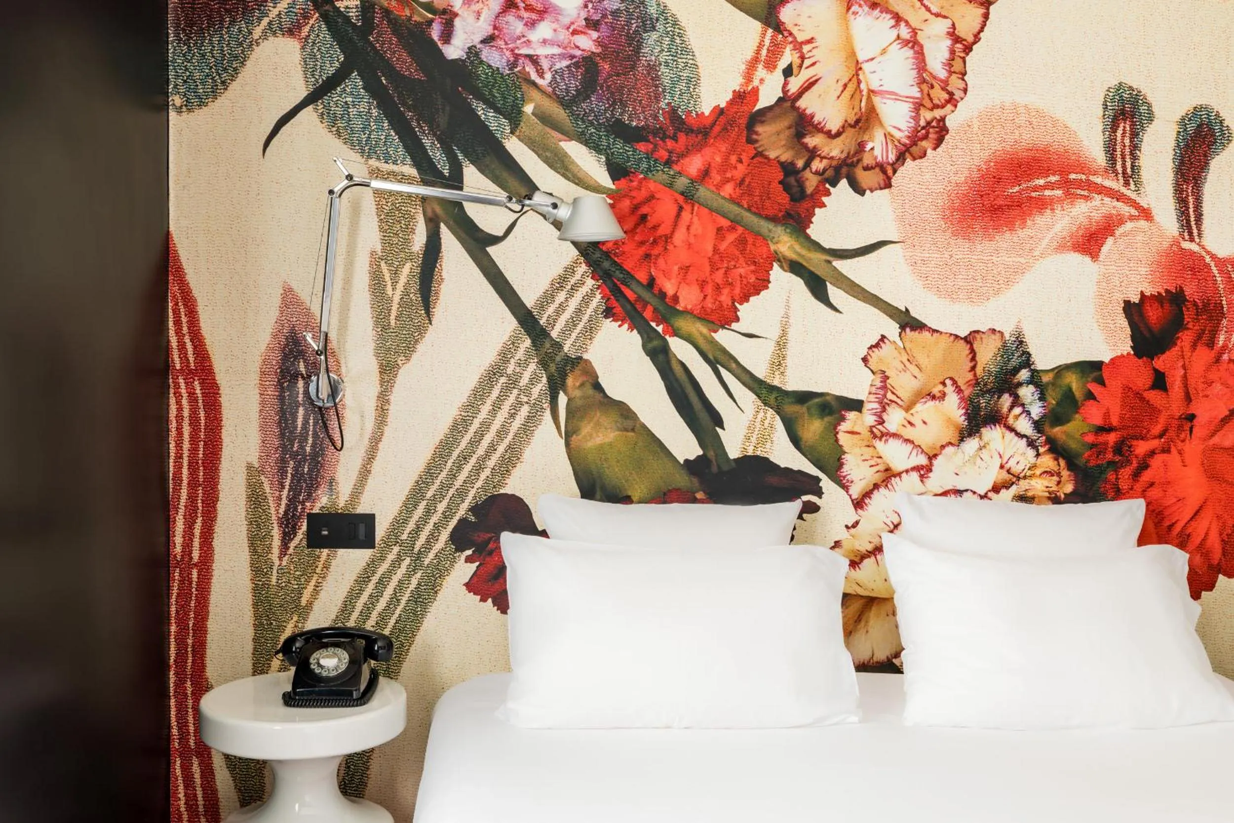 Bedroom in Hôtel du Petit Moulin, Haute Couture hotel by Lacroix