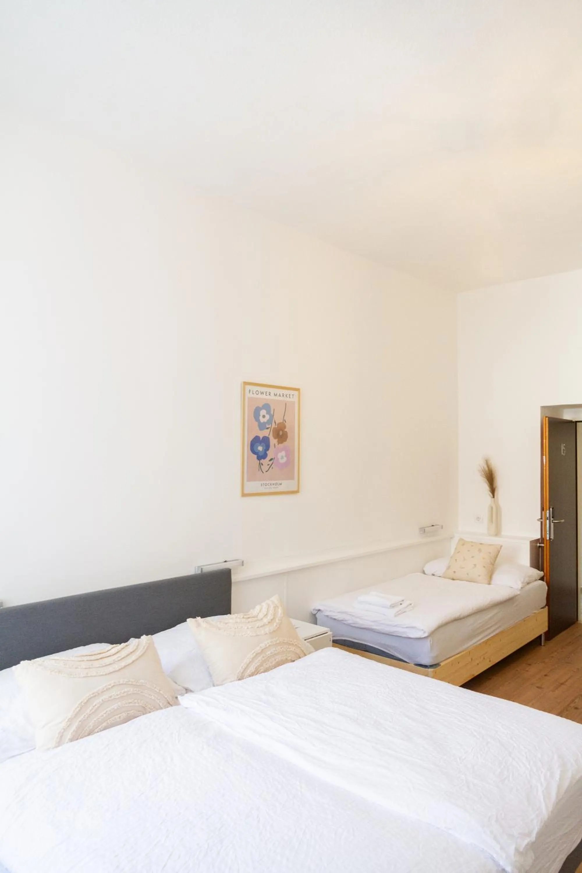 Bed in KIBI Rooms self check-in