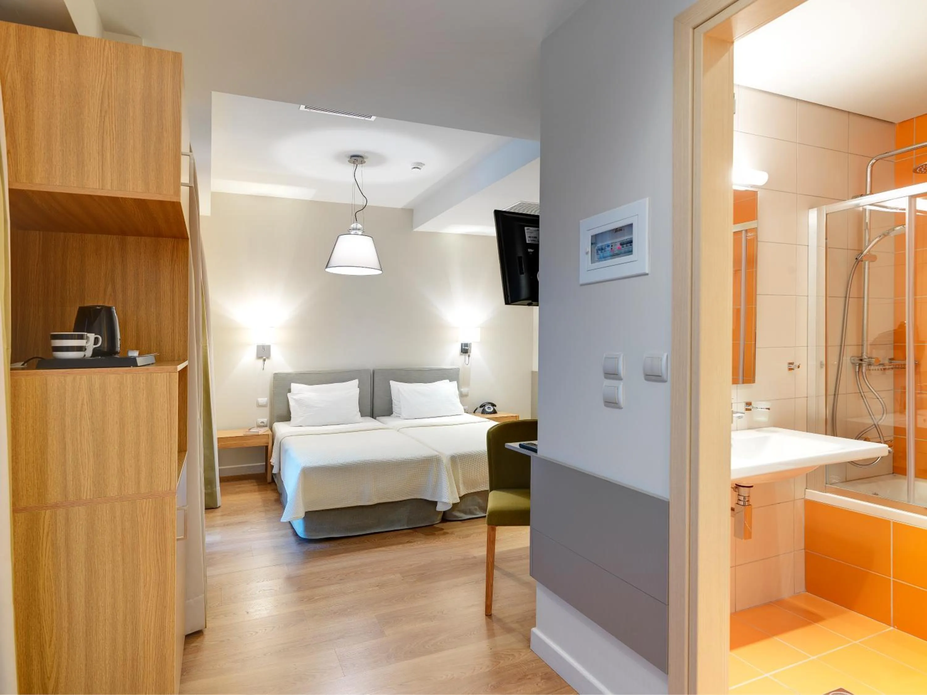 Photo of the whole room, Bed in Phidias Piraeus Hotel