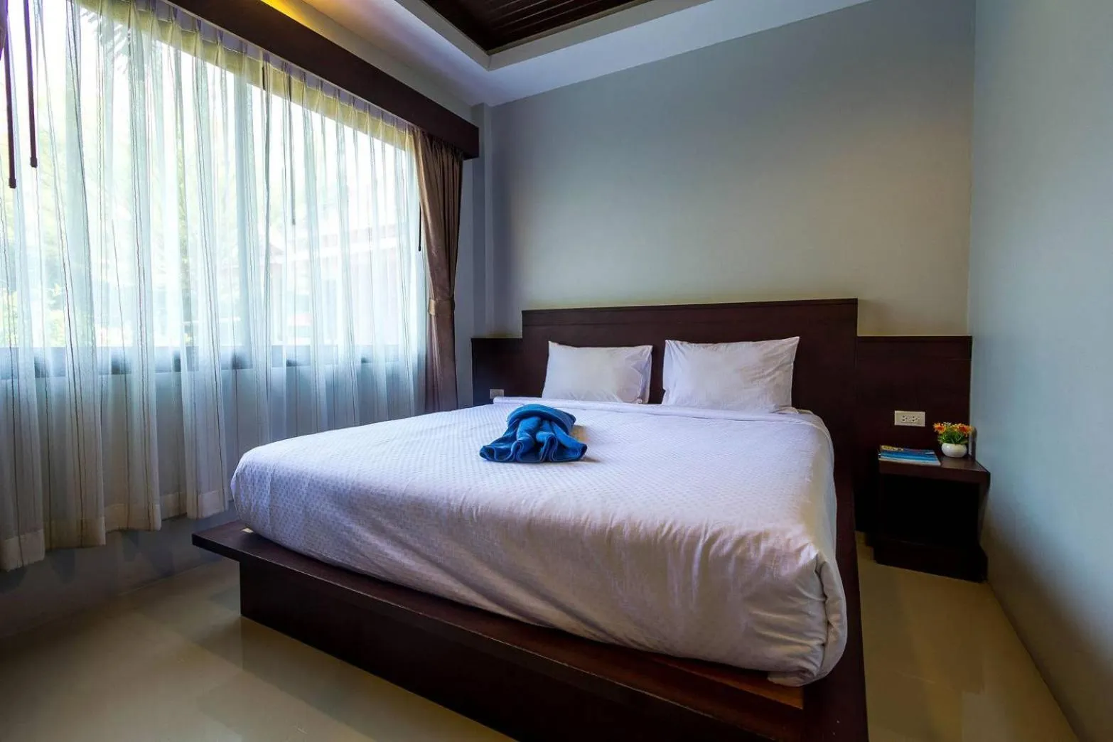 Bed in Oscar Villa Aonang Krabi