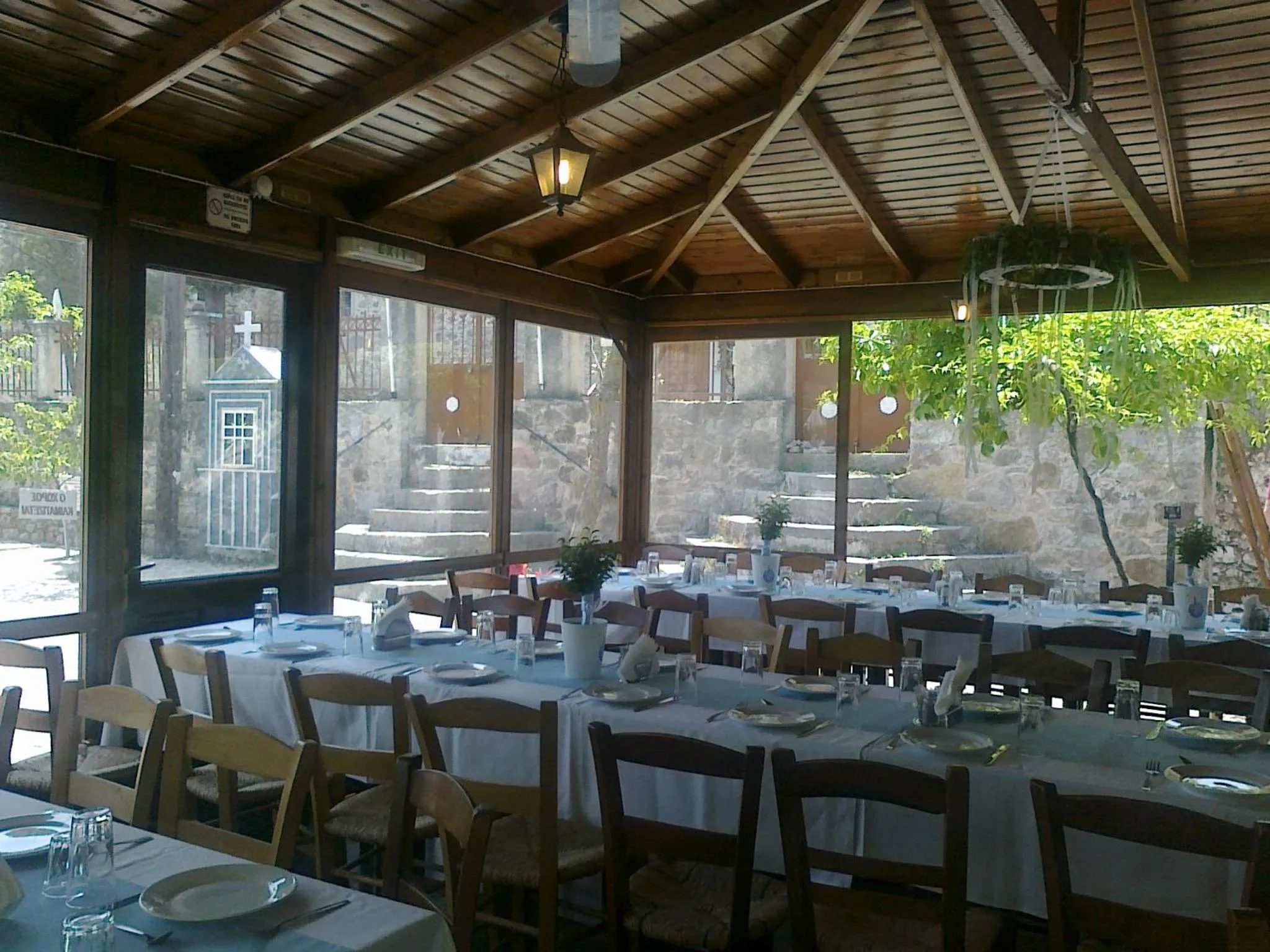 Property building in Pyrgos Houses and Restaurant