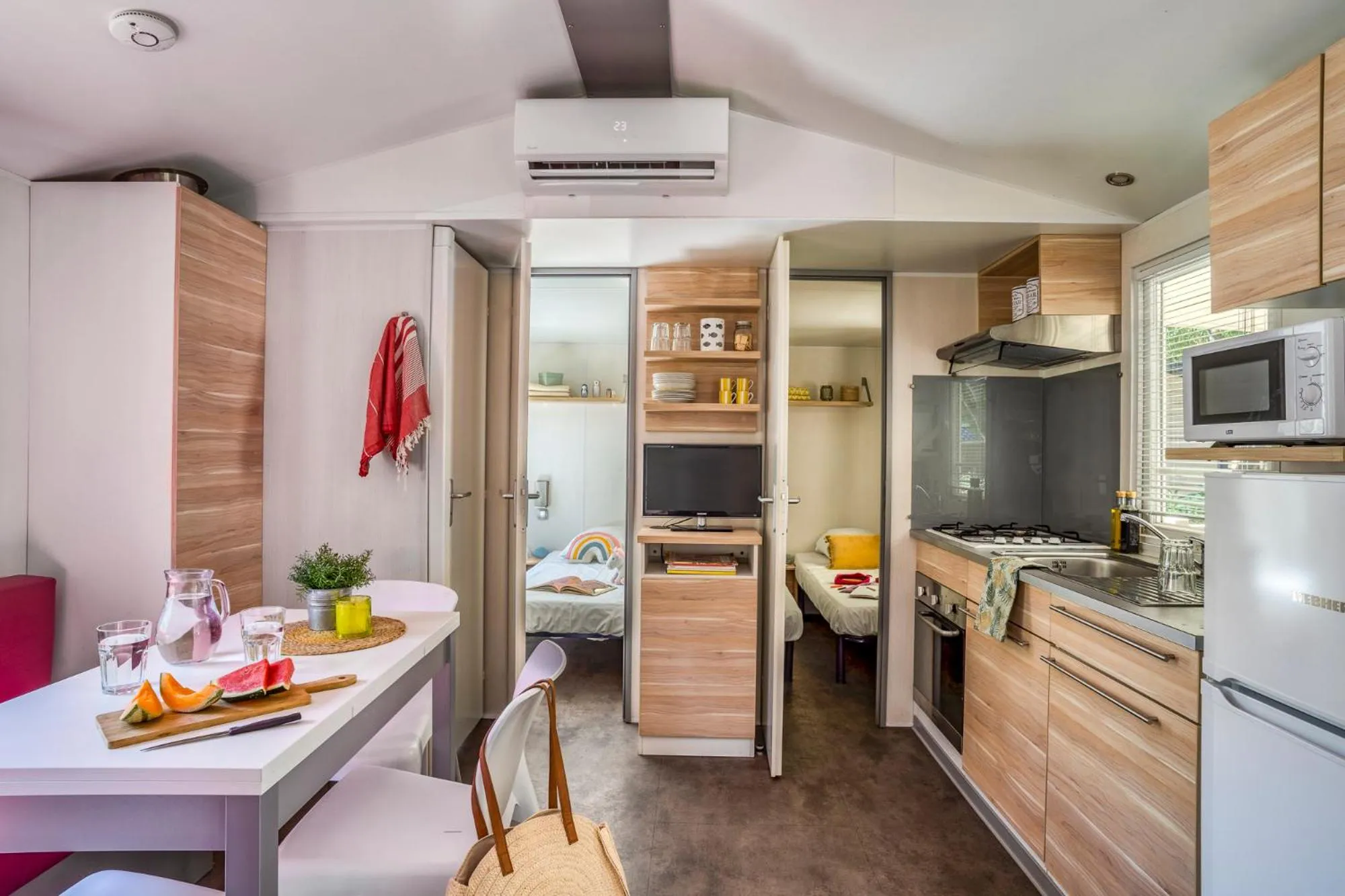 Living room in Camping Le Bois Fleuri