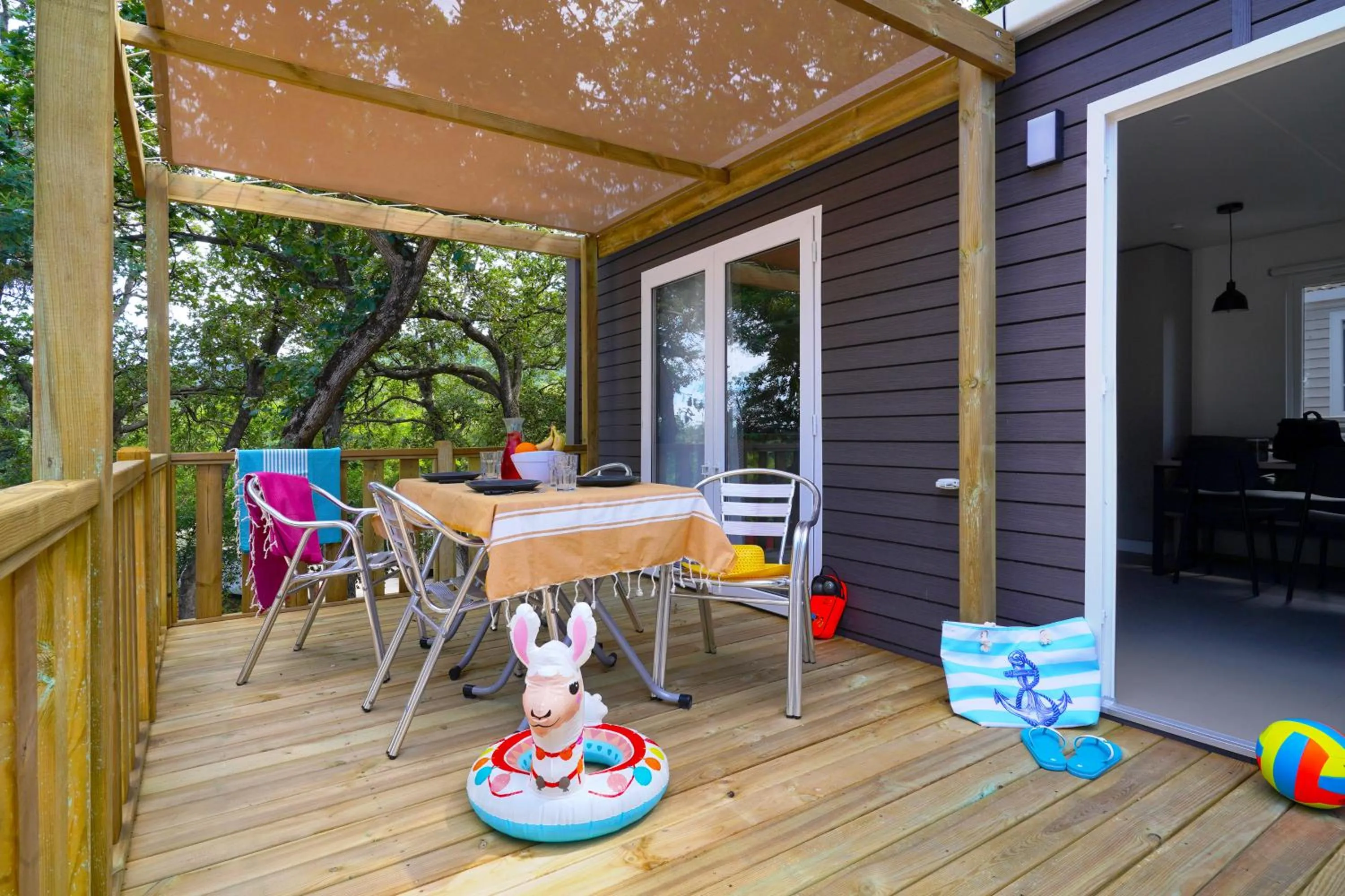 Patio in Camping Le Bois Fleuri