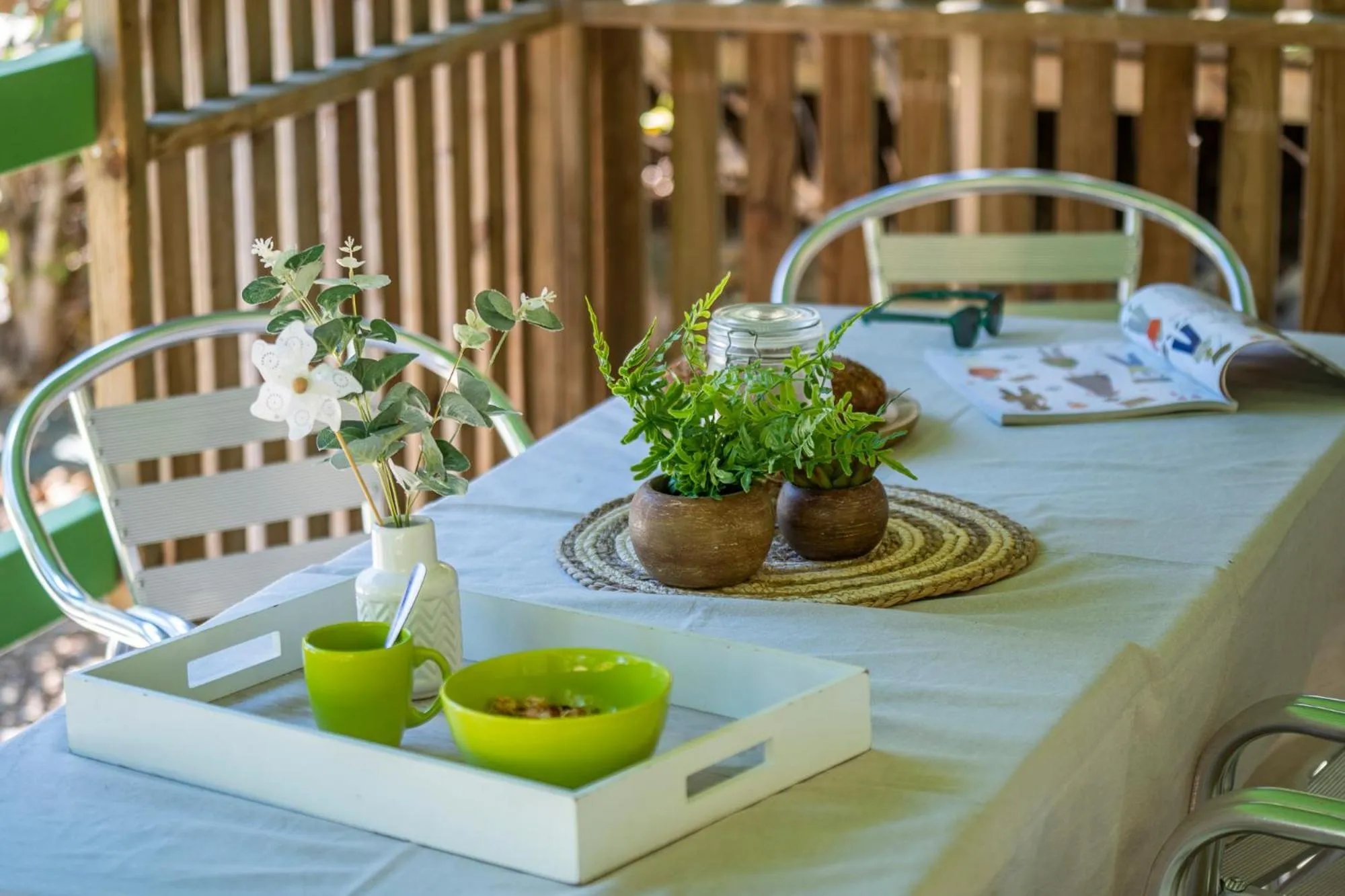 Patio in Camping Le Bois Fleuri