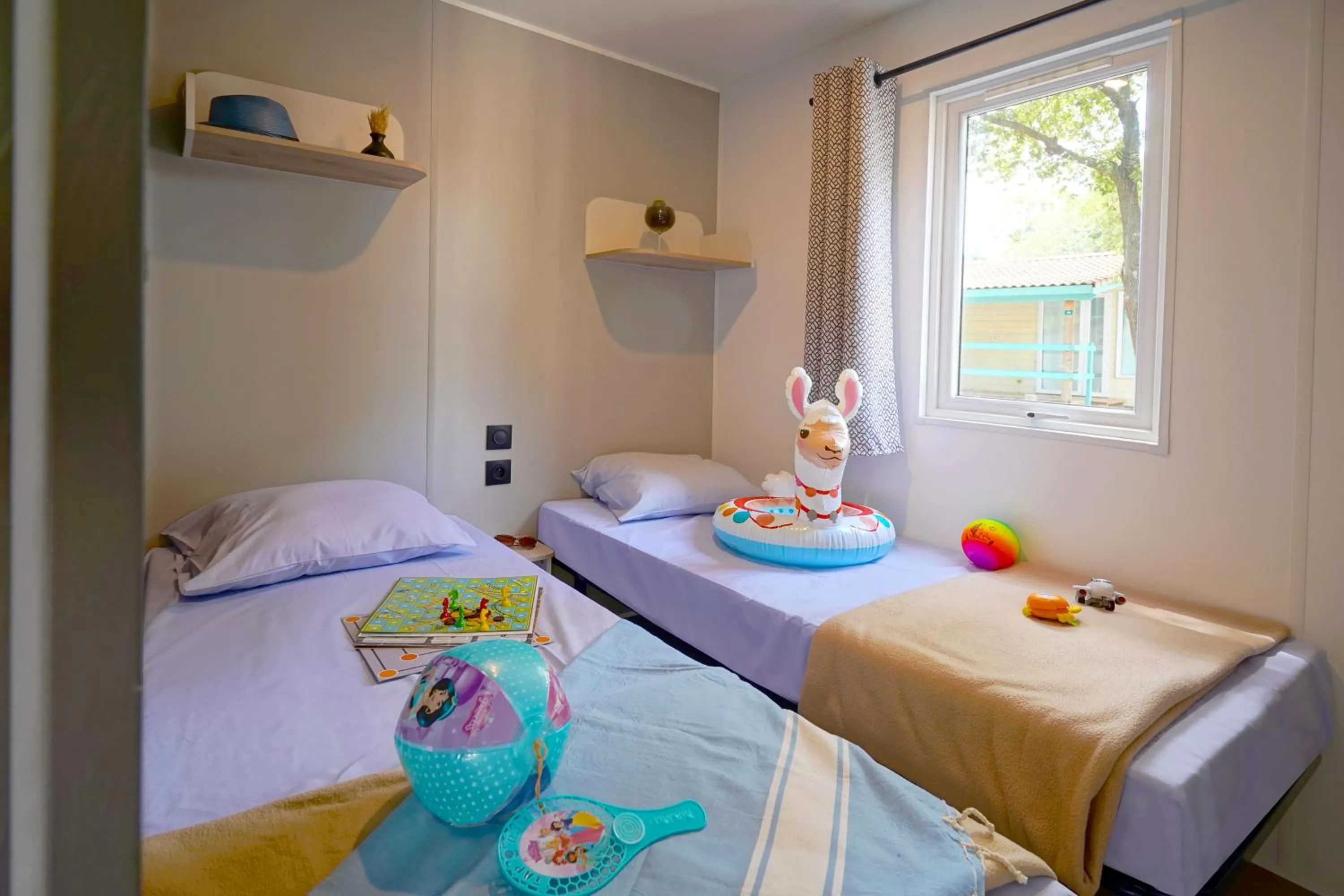 Bedroom, Bed in Camping Le Bois Fleuri