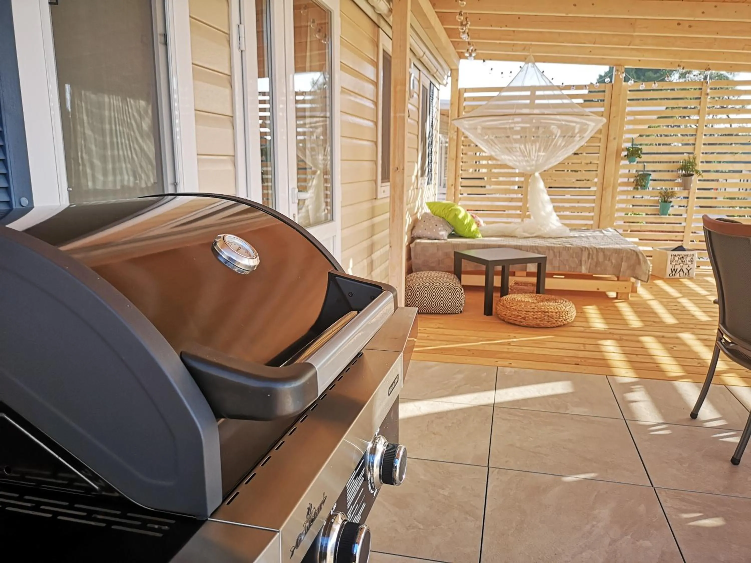 Balcony/Terrace in West Coast Mobilhome with XXL Terrace