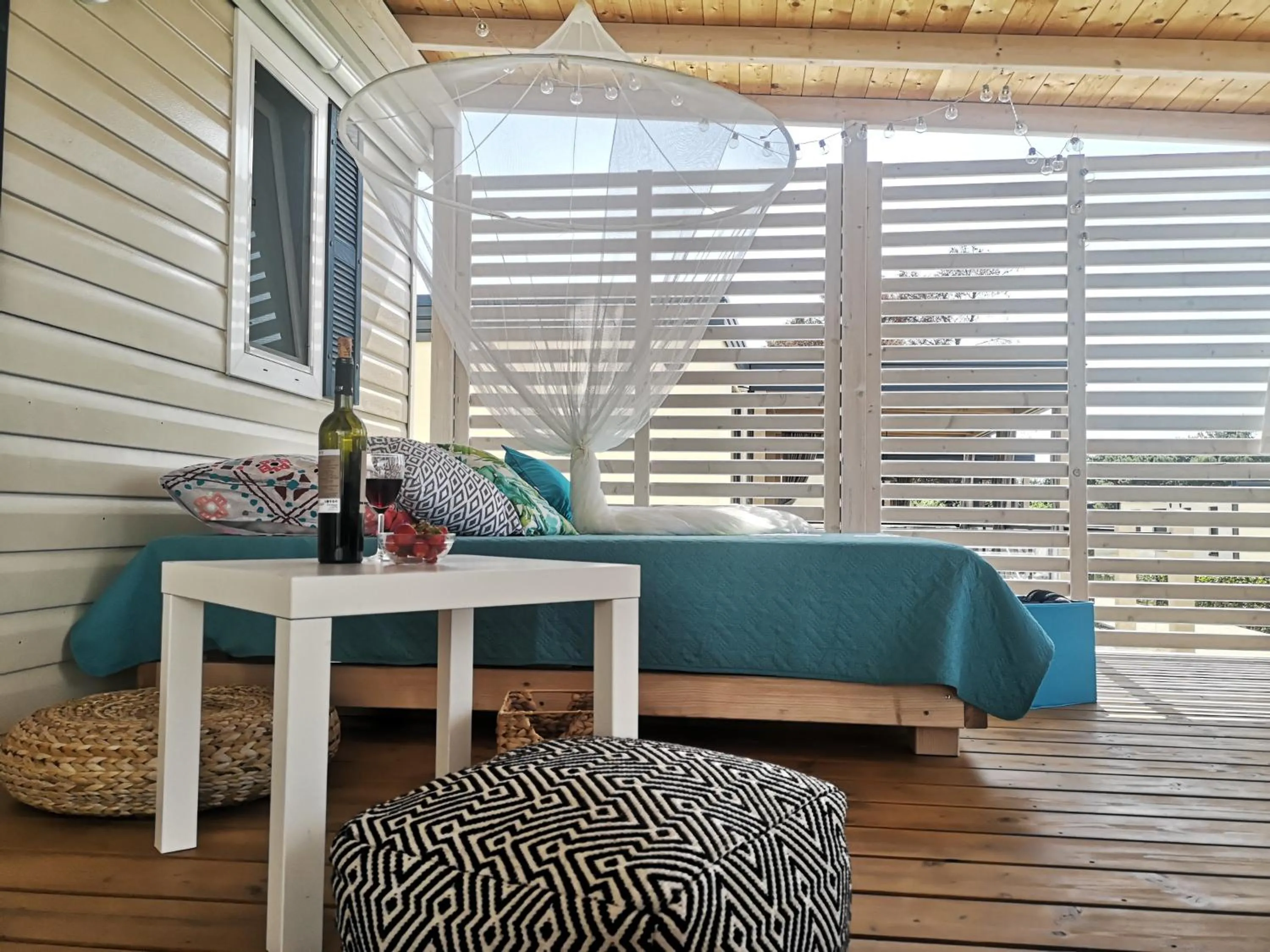 Balcony/Terrace in West Coast Mobilhome with XXL Terrace