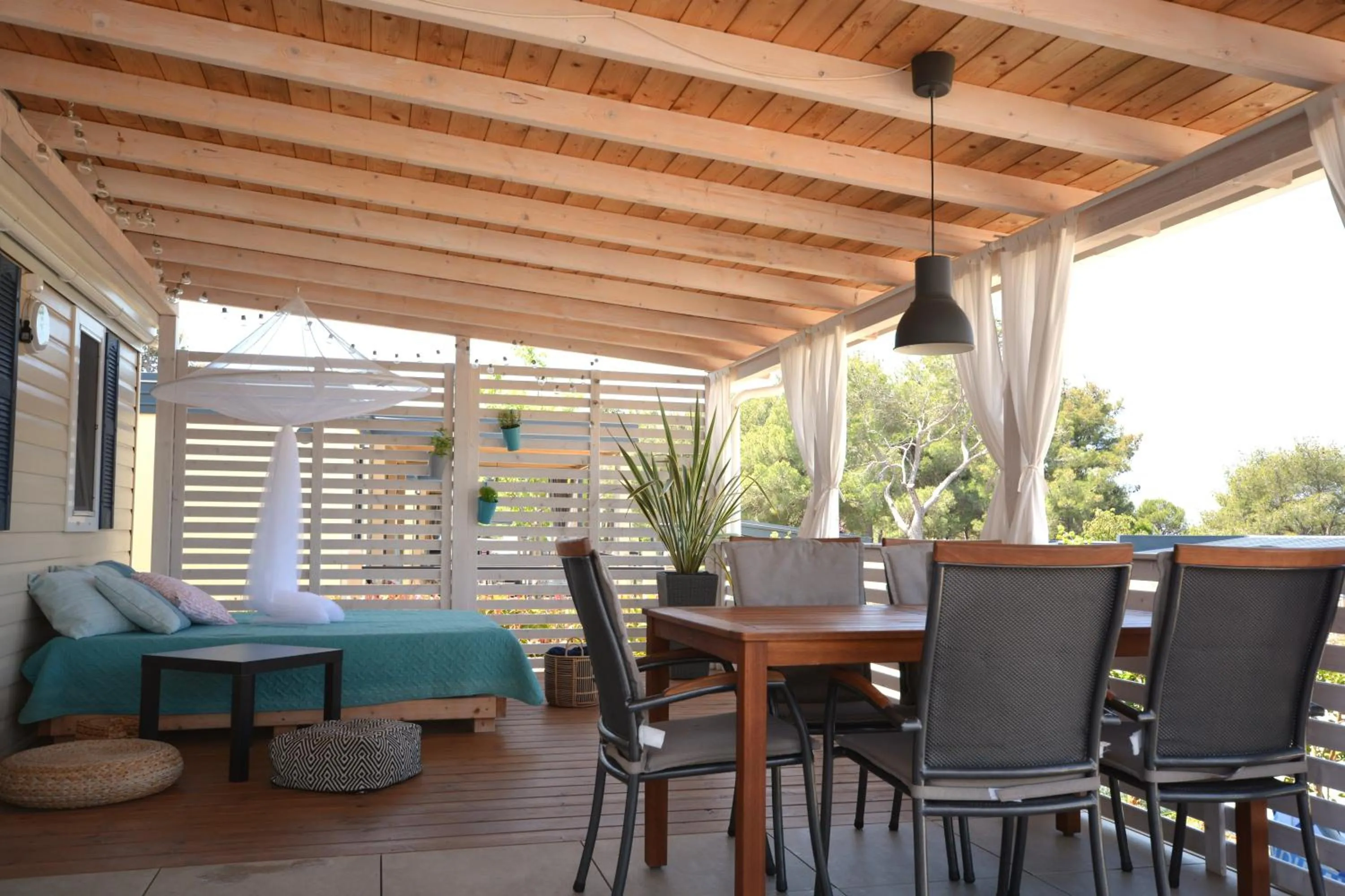 Balcony/Terrace in West Coast Mobilhome with XXL Terrace