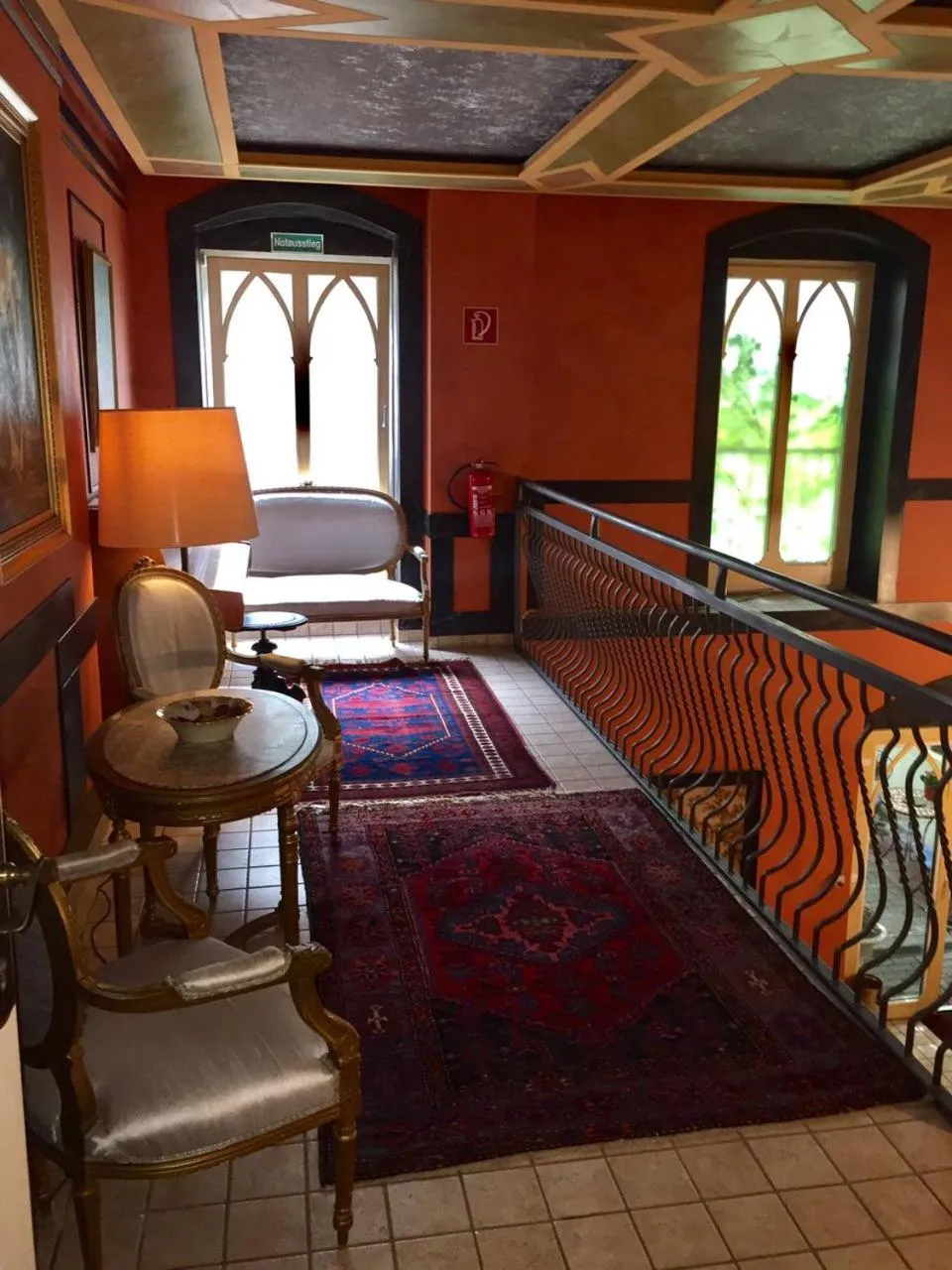 Communal lounge/ TV room, Bed in Pension Tempelhof