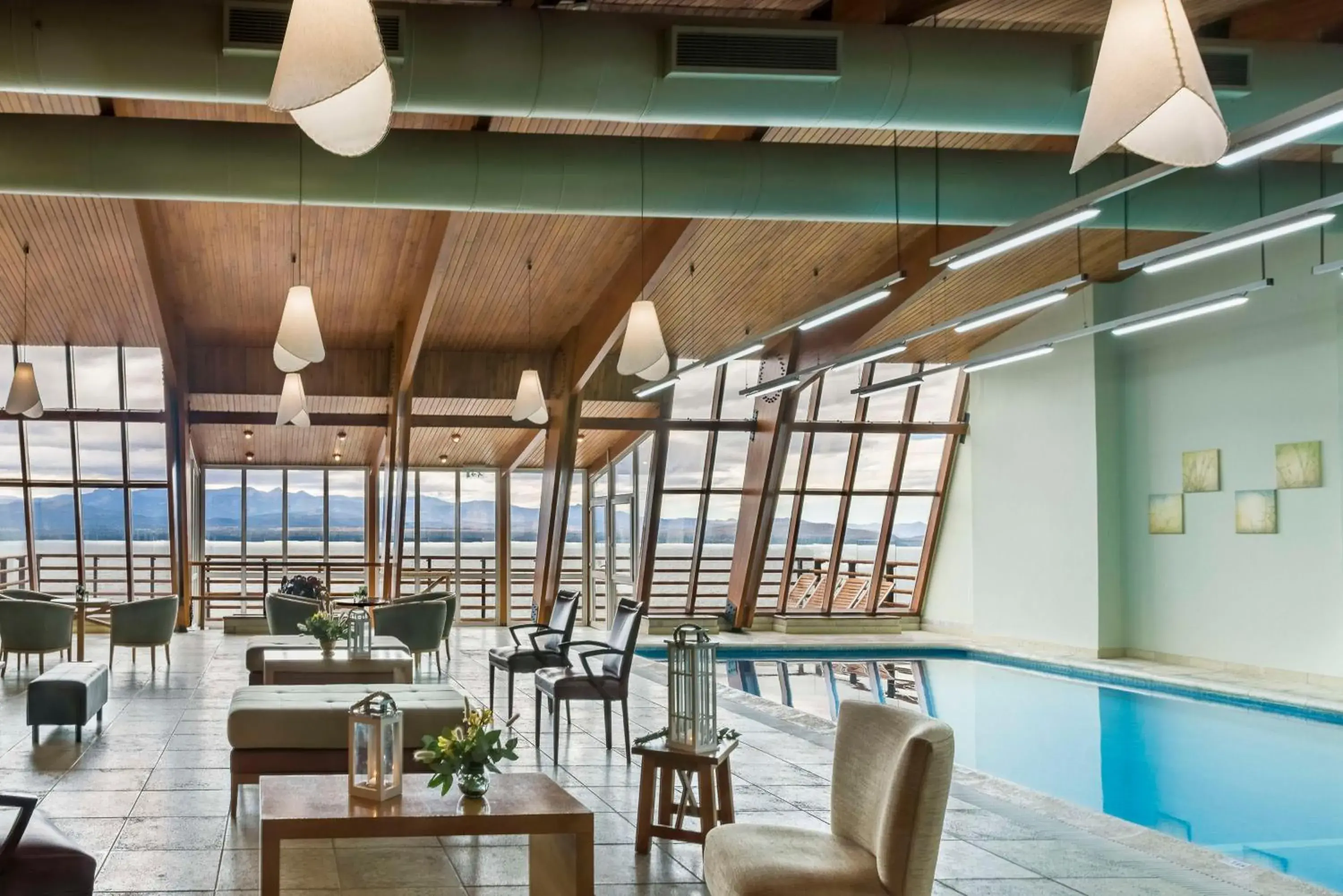 Pool view in NH Bariloche Edelweiss Pool view in NH Bariloche Edelweiss