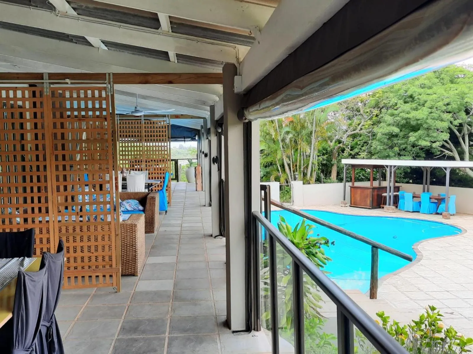 Patio in Umtamvuna View Cabanas