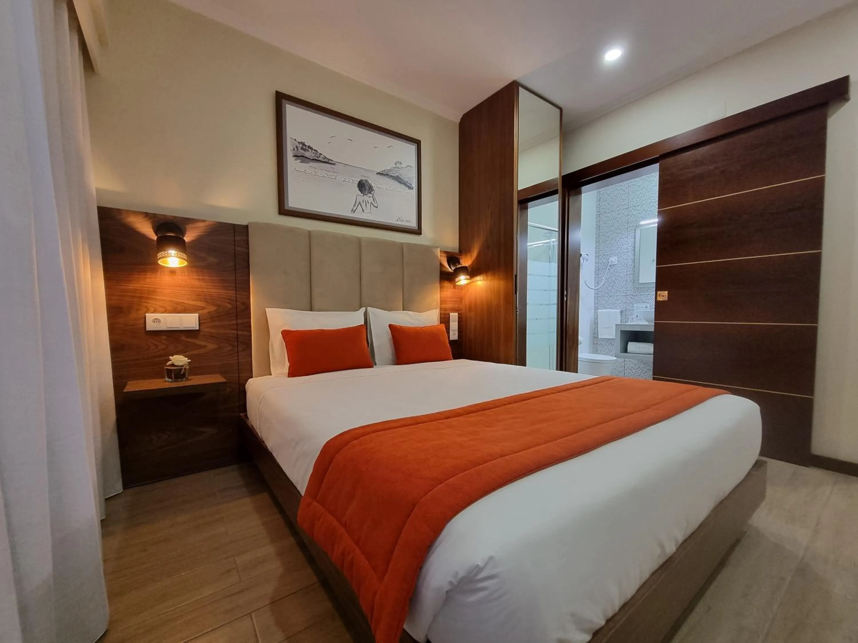 Bed in Memória Charming House