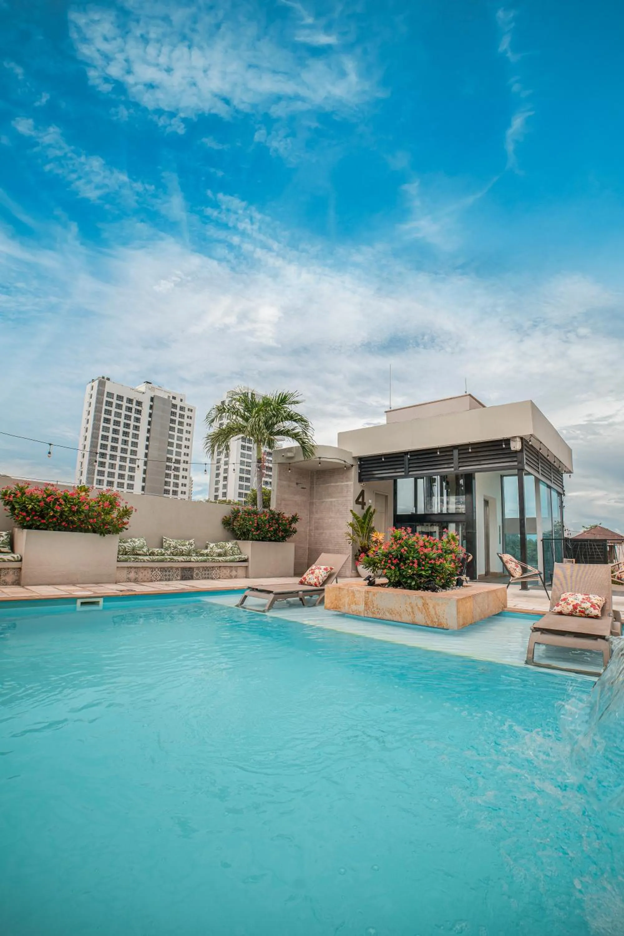 Pool view in Alko Hotel Cotona