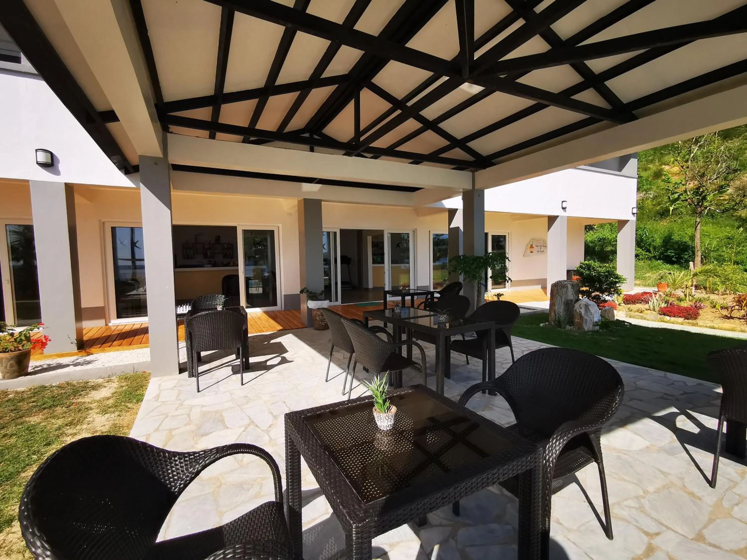 Patio in Sunset Cove Beach & Dive Resort