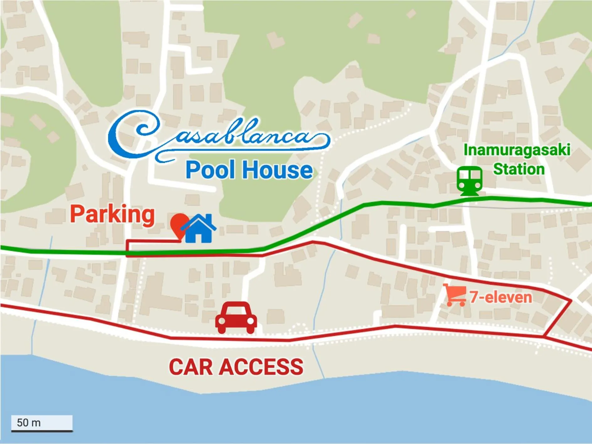 カサブランカプールハウス鎌倉 - Casablanca Pool House Kamakura Seaside Luxury Villa with Heated Pool & Sauna