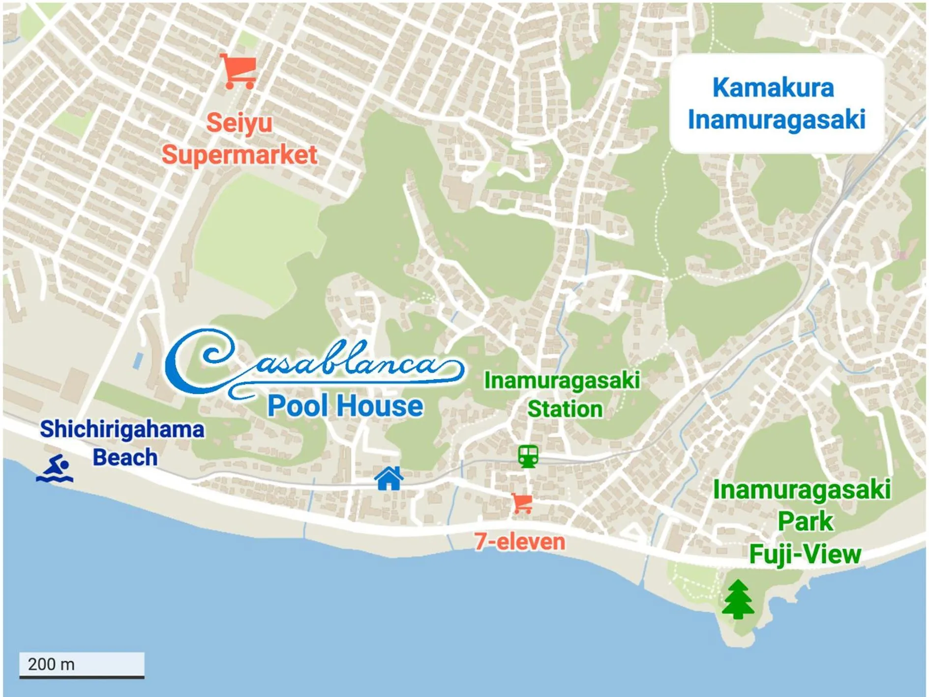 カサブランカプールハウス鎌倉 - Casablanca Pool House Kamakura Seaside Luxury Villa with Heated Pool & Sauna