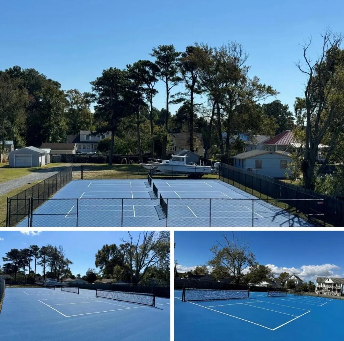 Tennis court in Waterside Inn