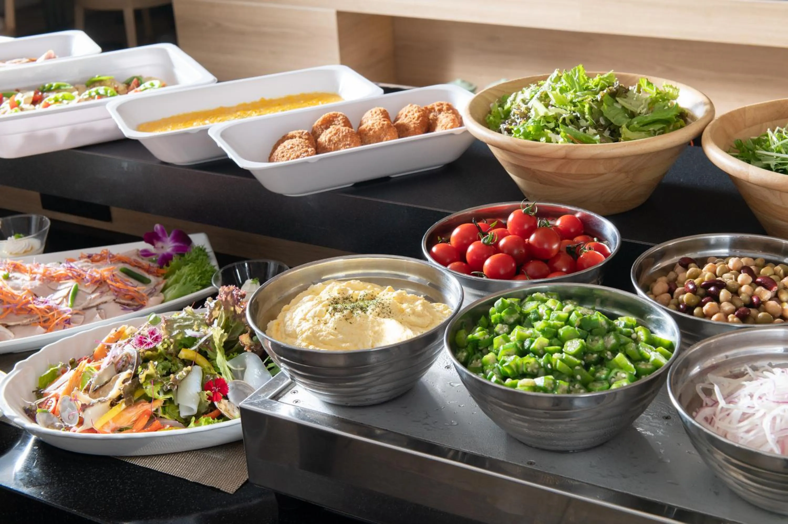 Buffet breakfast in Hotel Vista Fukuoka Nakasu-Kawabata