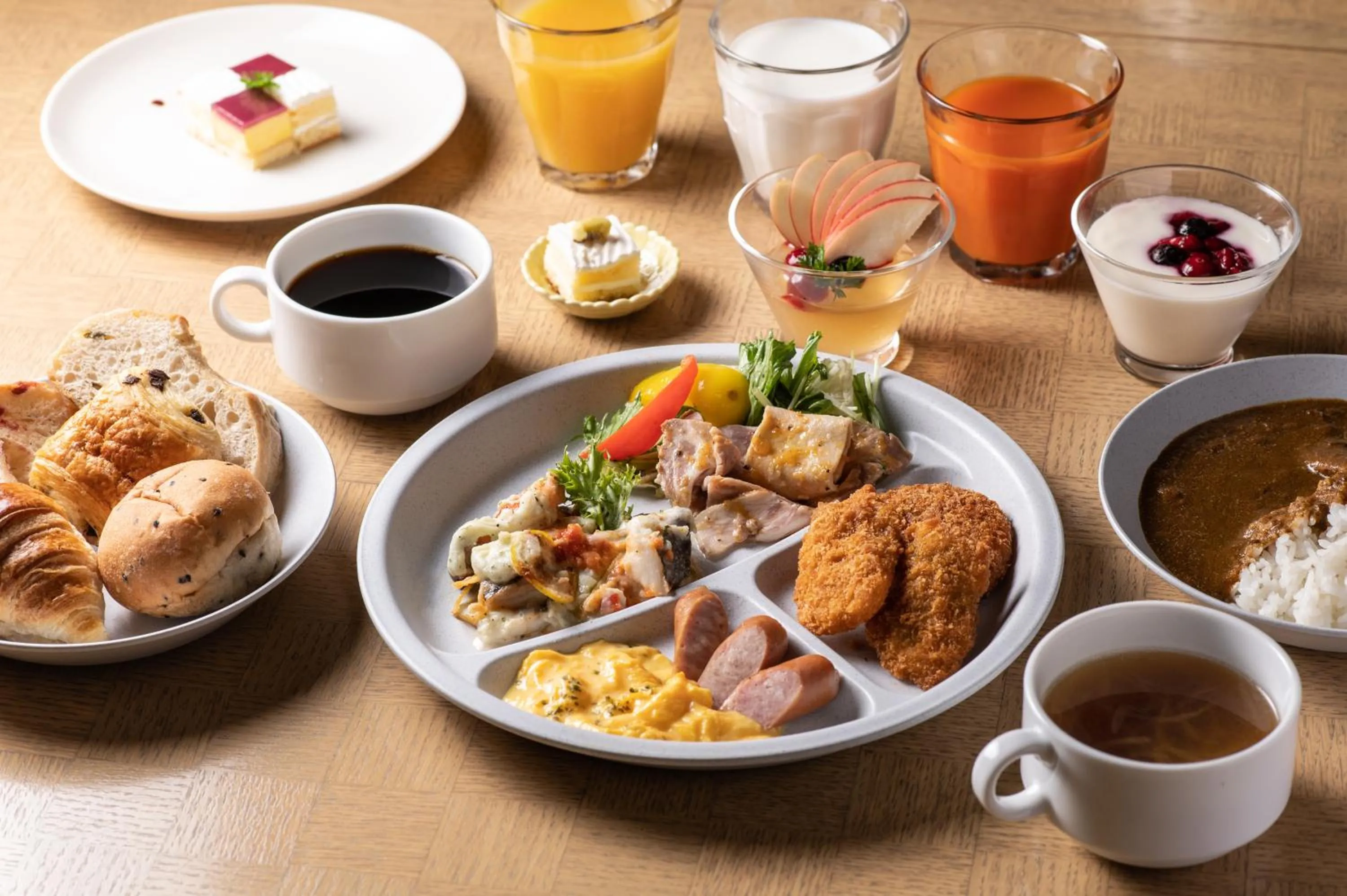 Buffet breakfast in Hotel Vista Fukuoka Nakasu-Kawabata