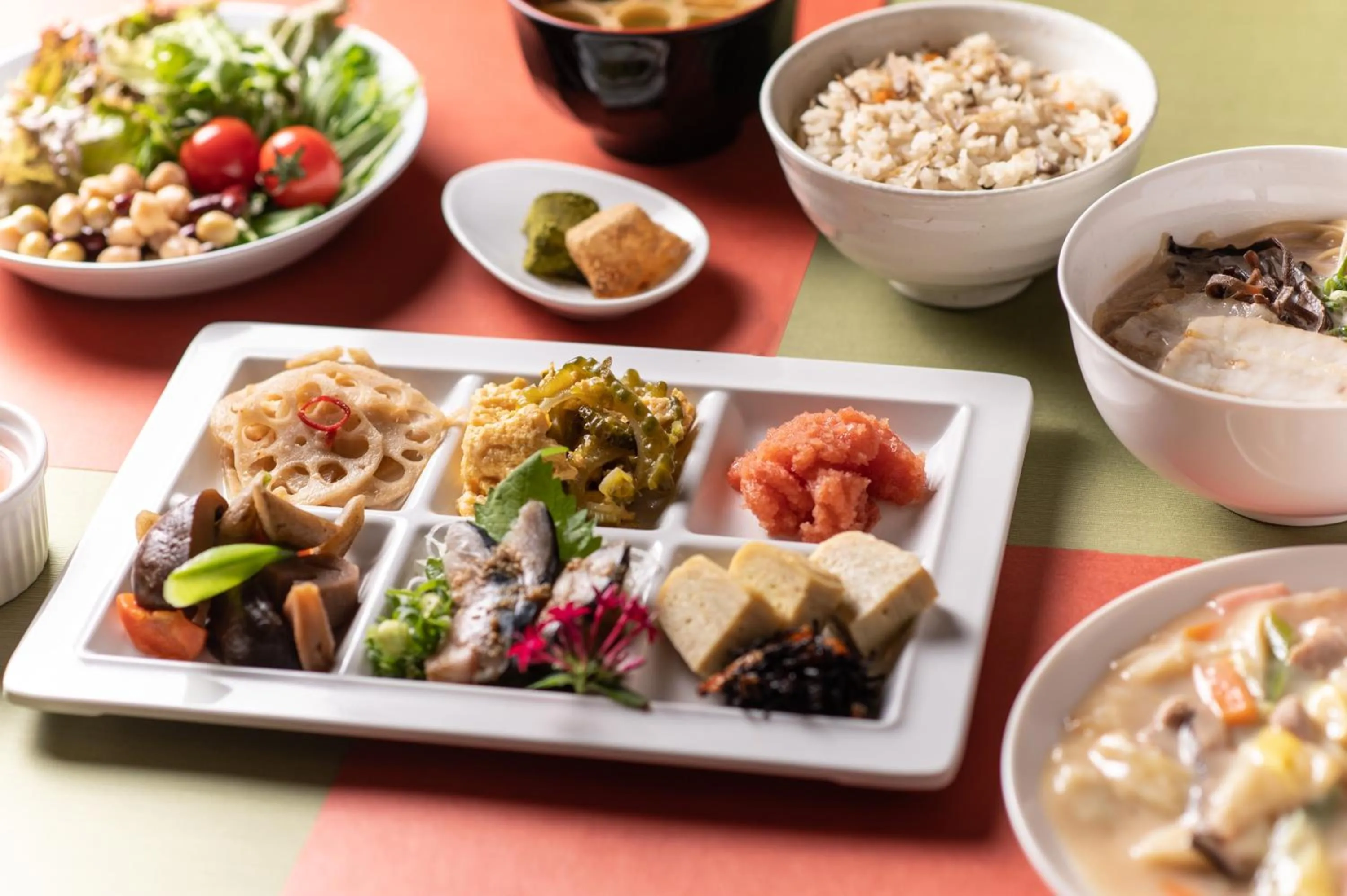 Buffet breakfast in Hotel Vista Fukuoka Nakasu-Kawabata