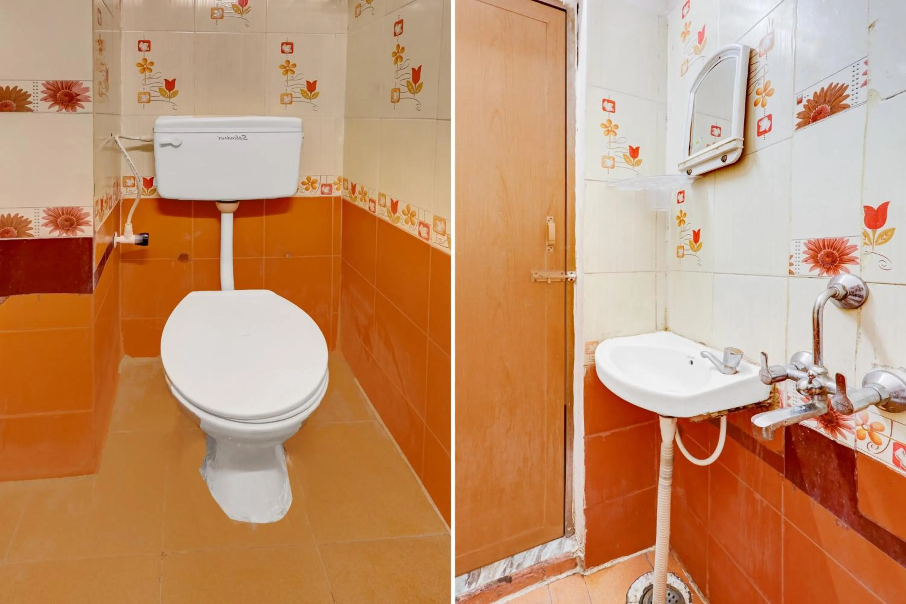 Bathroom in Super Hotel O Adarsh Nagar Near Kavya Hospital