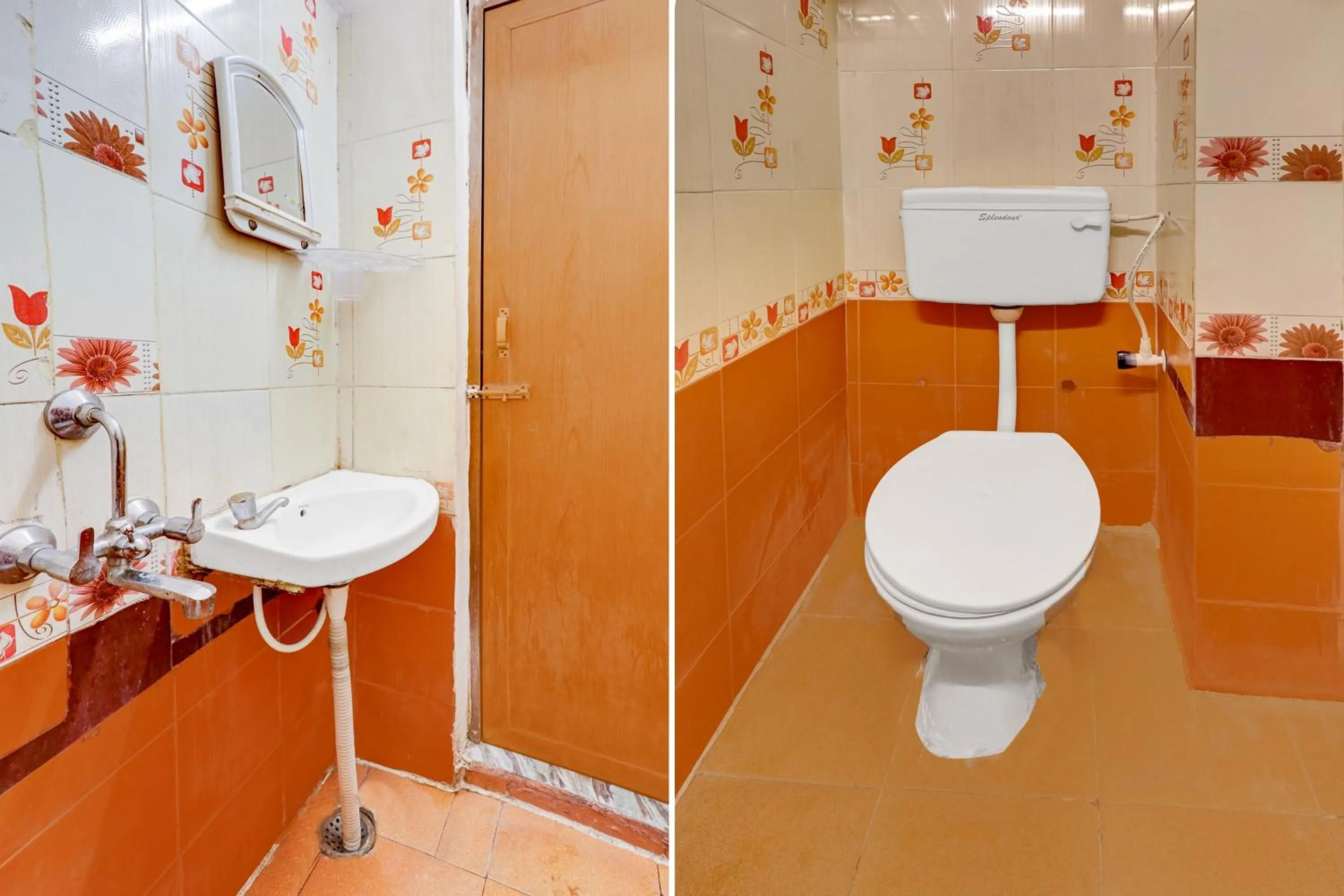 Bathroom in Super Hotel O Adarsh Nagar Near Kavya Hospital