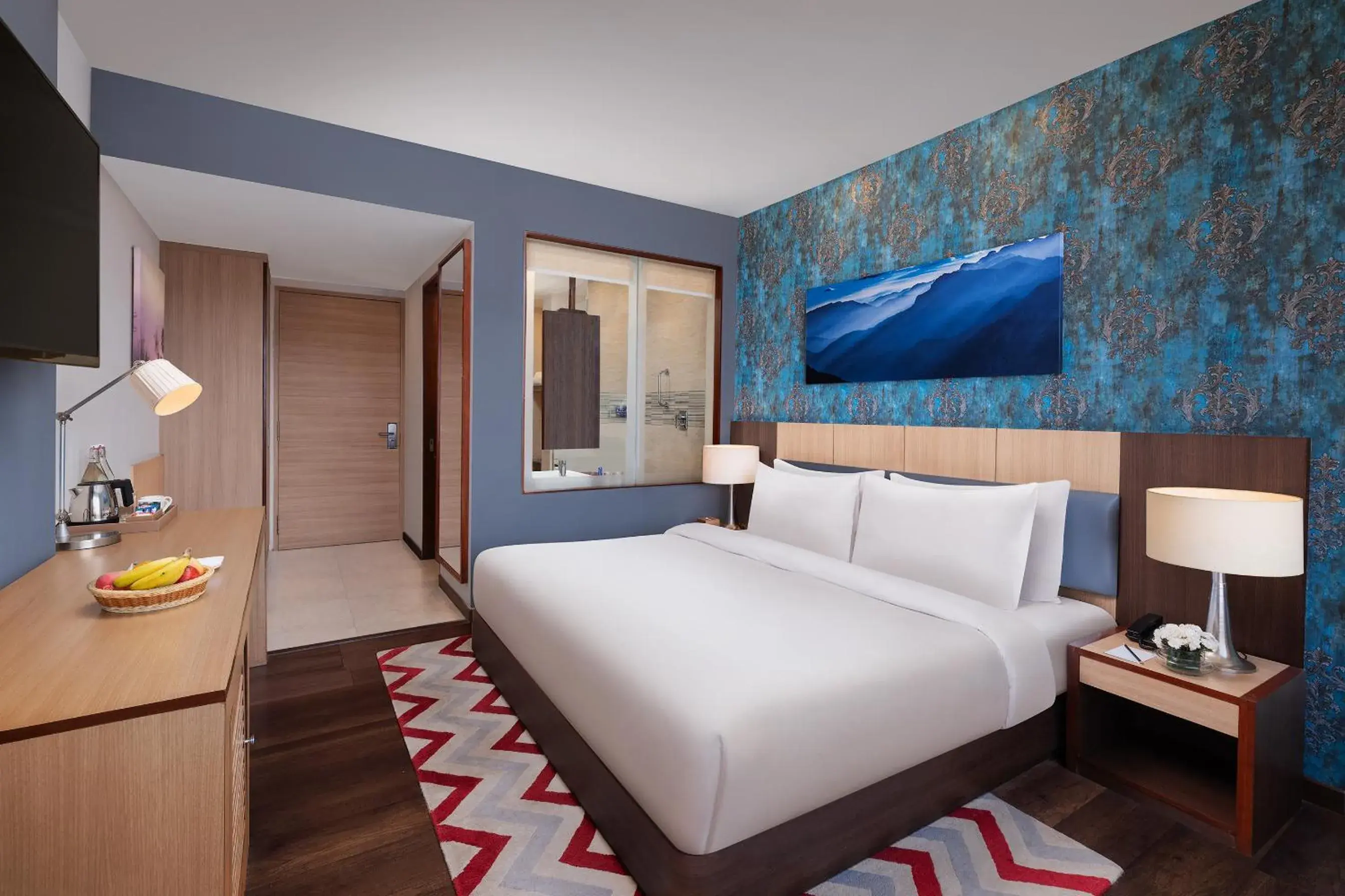 Coffee/tea facilities, Bed in Vivanta Chitwan Bharatpur Coffee/tea facilities, Bed in Vivanta Chitwan Bharatpur