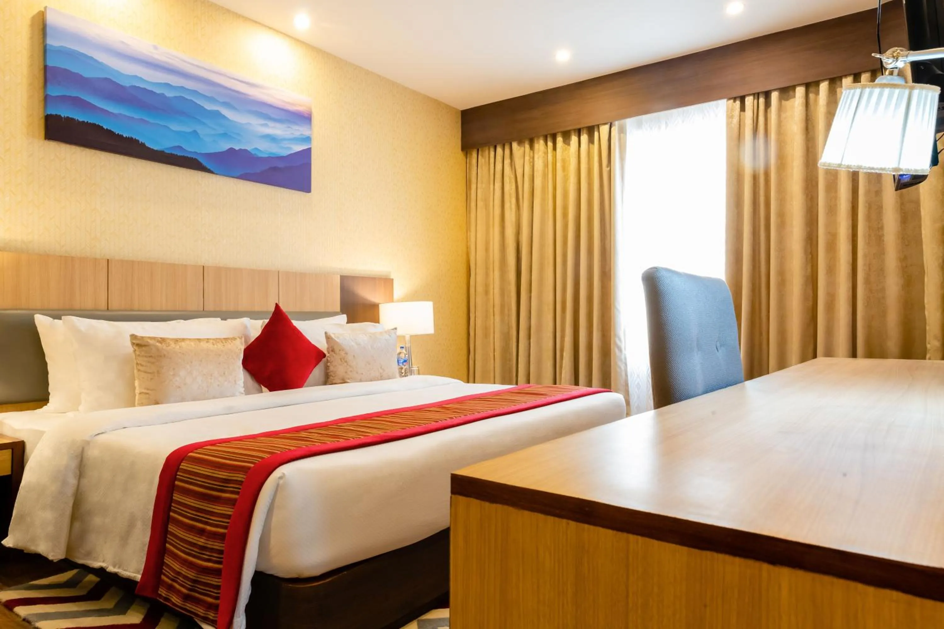 Bedroom, Bed in The Fern Residency- Hotel Chitwan