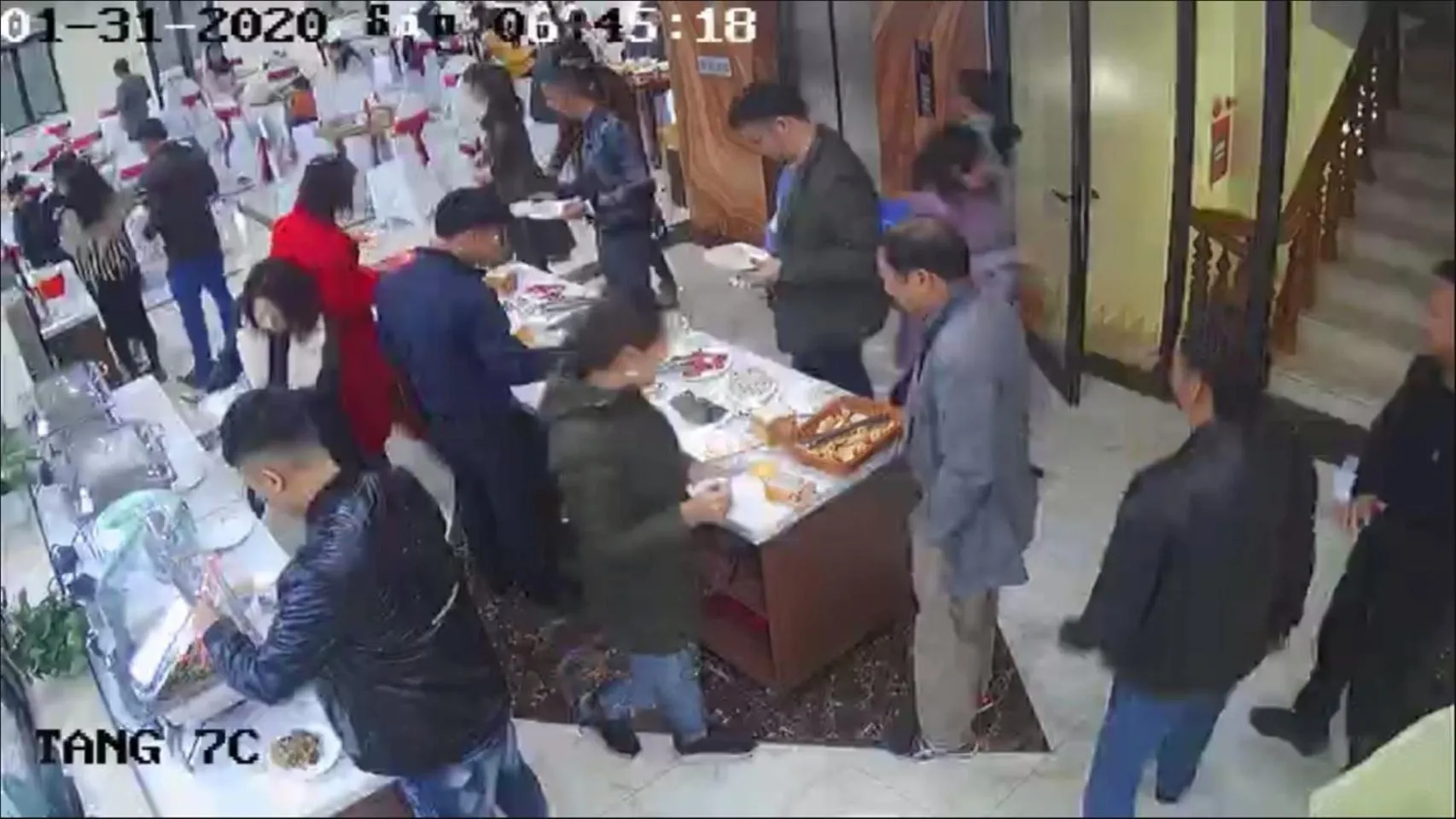 Buffet breakfast in Đinh Gia Hotel