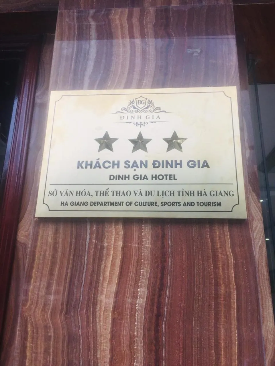 Logo/Certificate/Sign in Đinh Gia Hotel