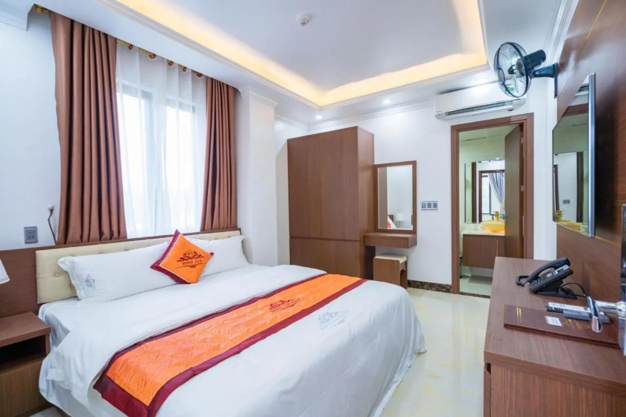 Bed in Đinh Gia Hotel