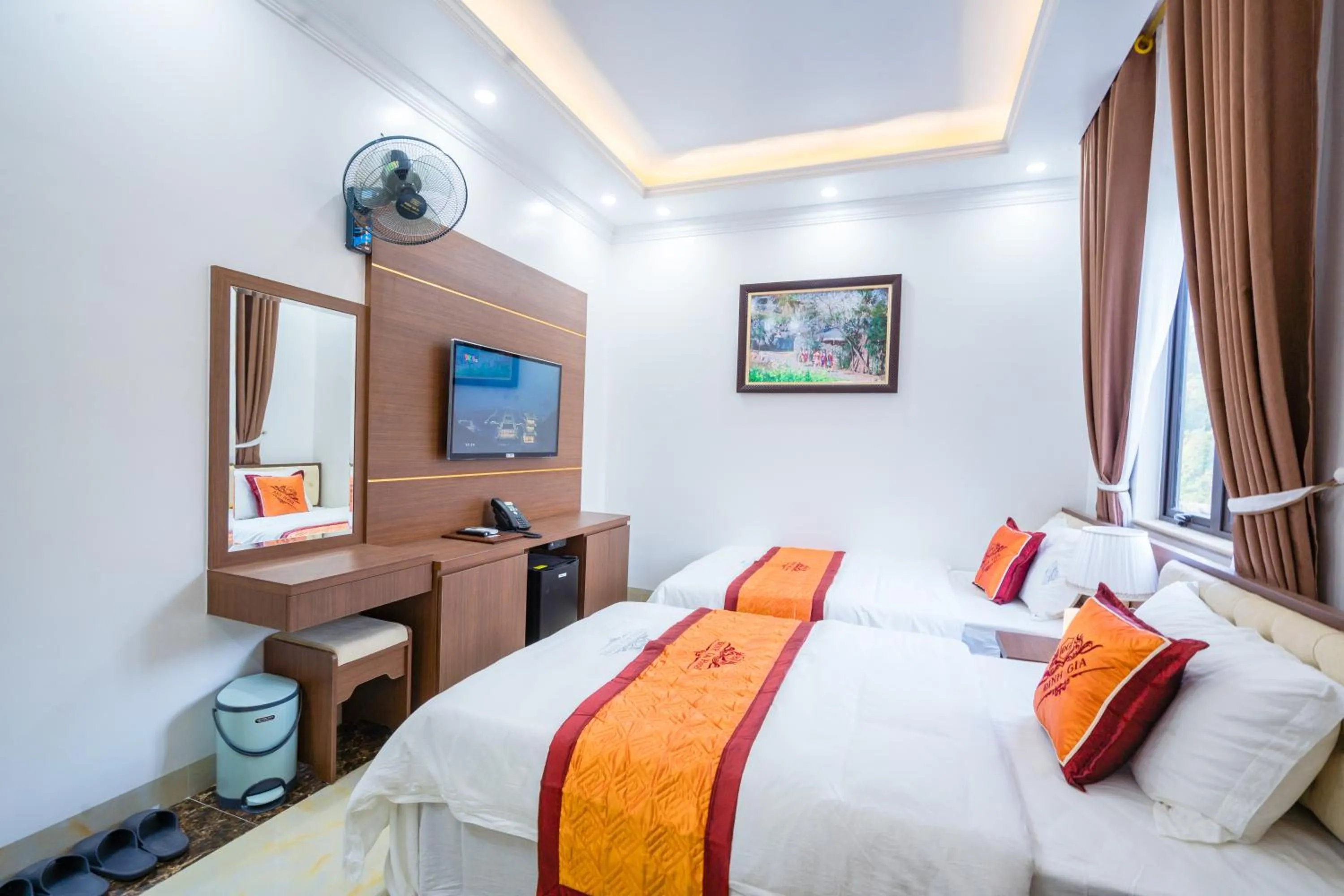 Bed in Đinh Gia Hotel