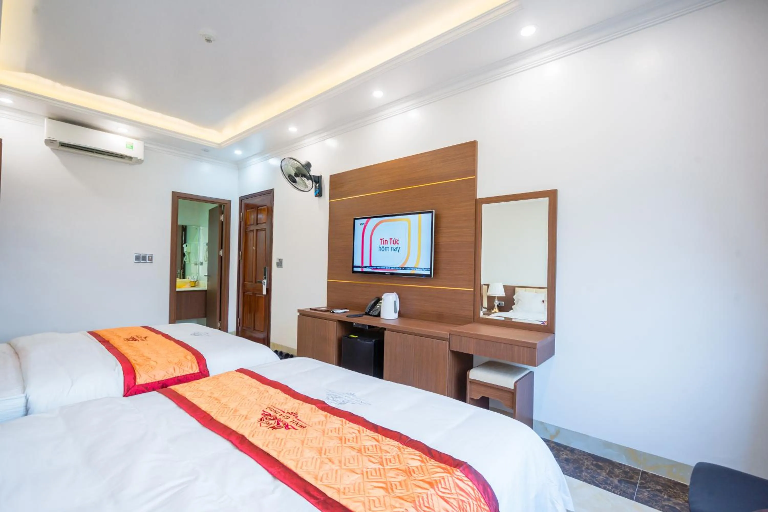 Bed in Đinh Gia Hotel