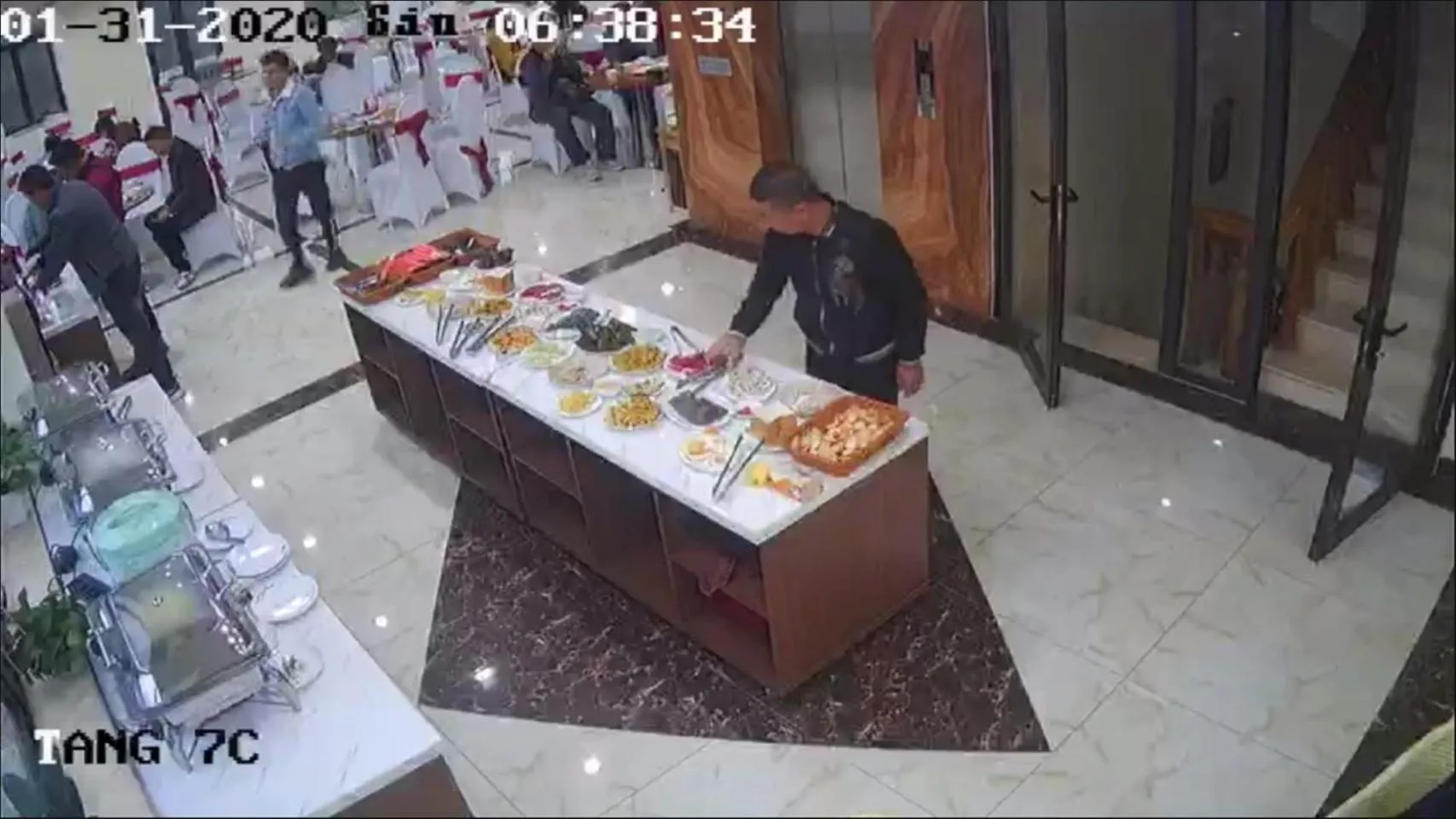Buffet breakfast in Đinh Gia Hotel
