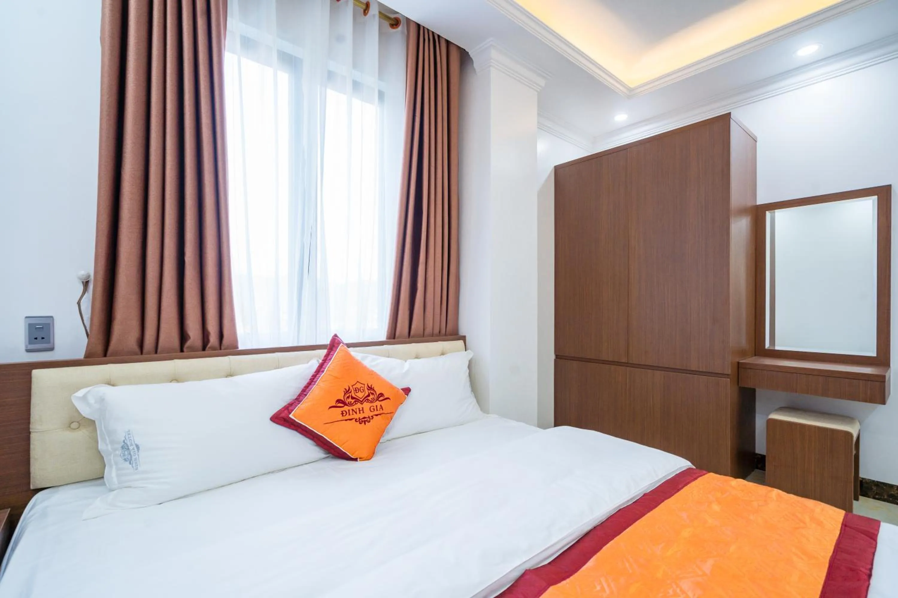 Bed in Đinh Gia Hotel